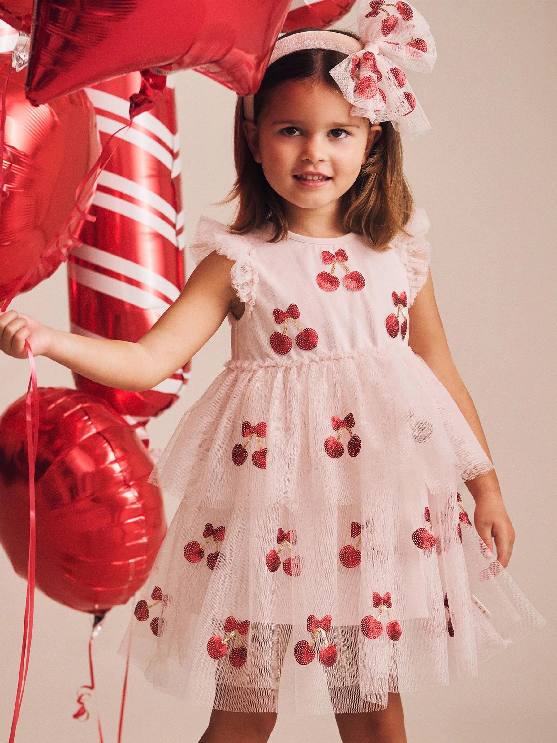 Huxbaby - Sequin Cherry Pie Tulle Dress