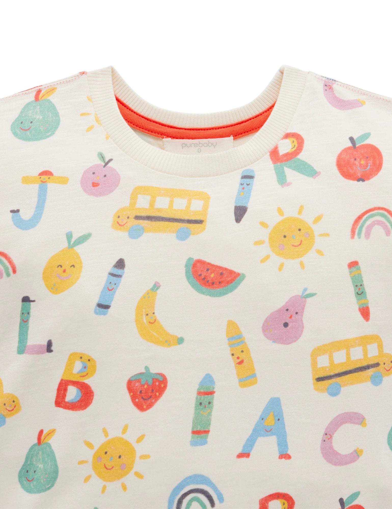 Purebaby Alphabet Relaxed Tee