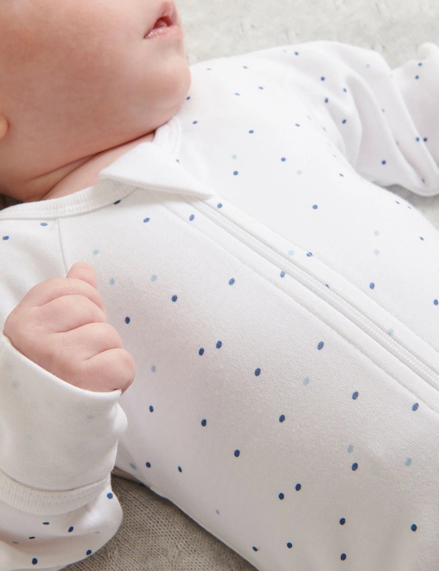 Purebaby Pale Blue Spot 3 Piece Set