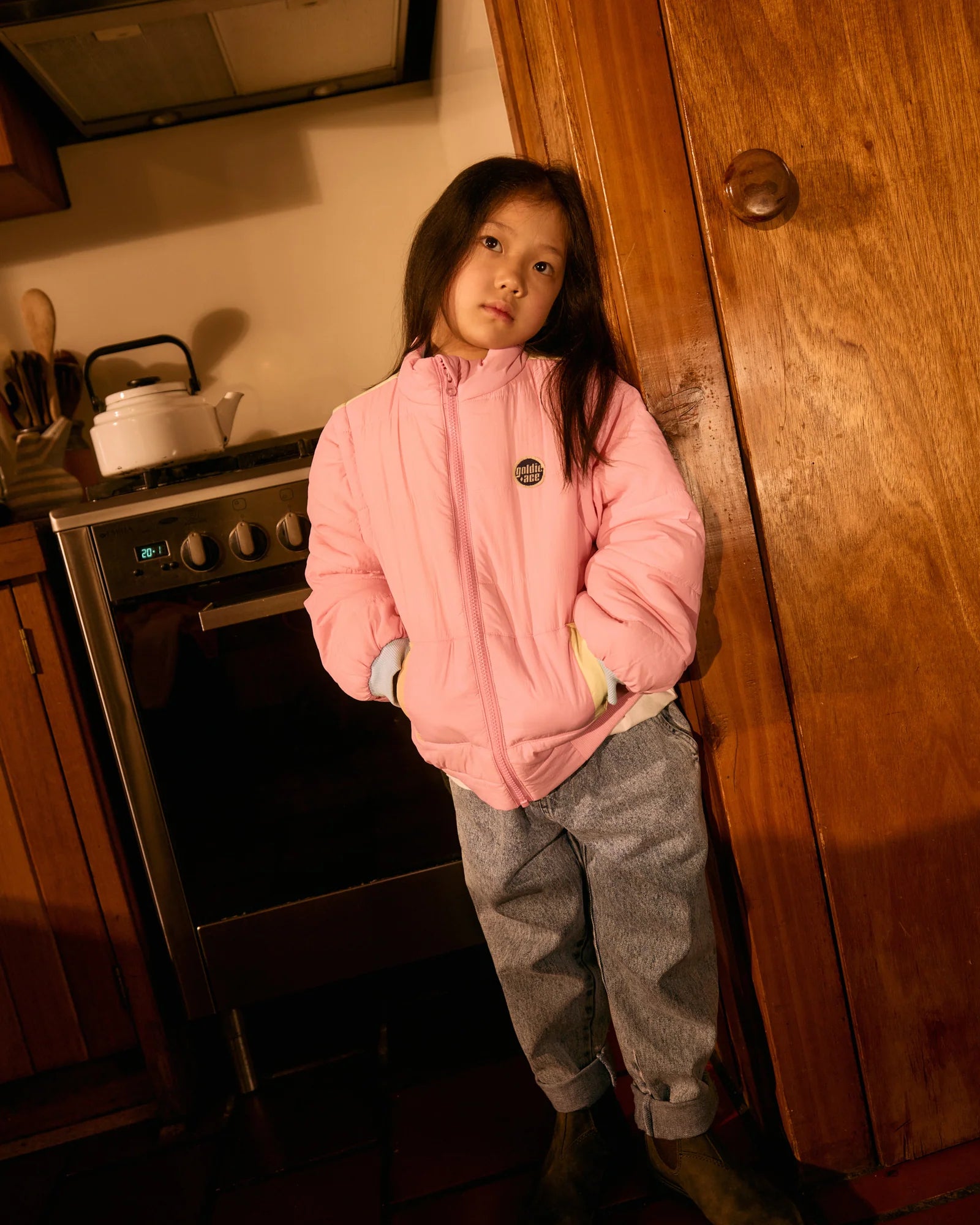 Goldie +Ace Charlie Sunrise Parka Jacket/Vest - Pastel