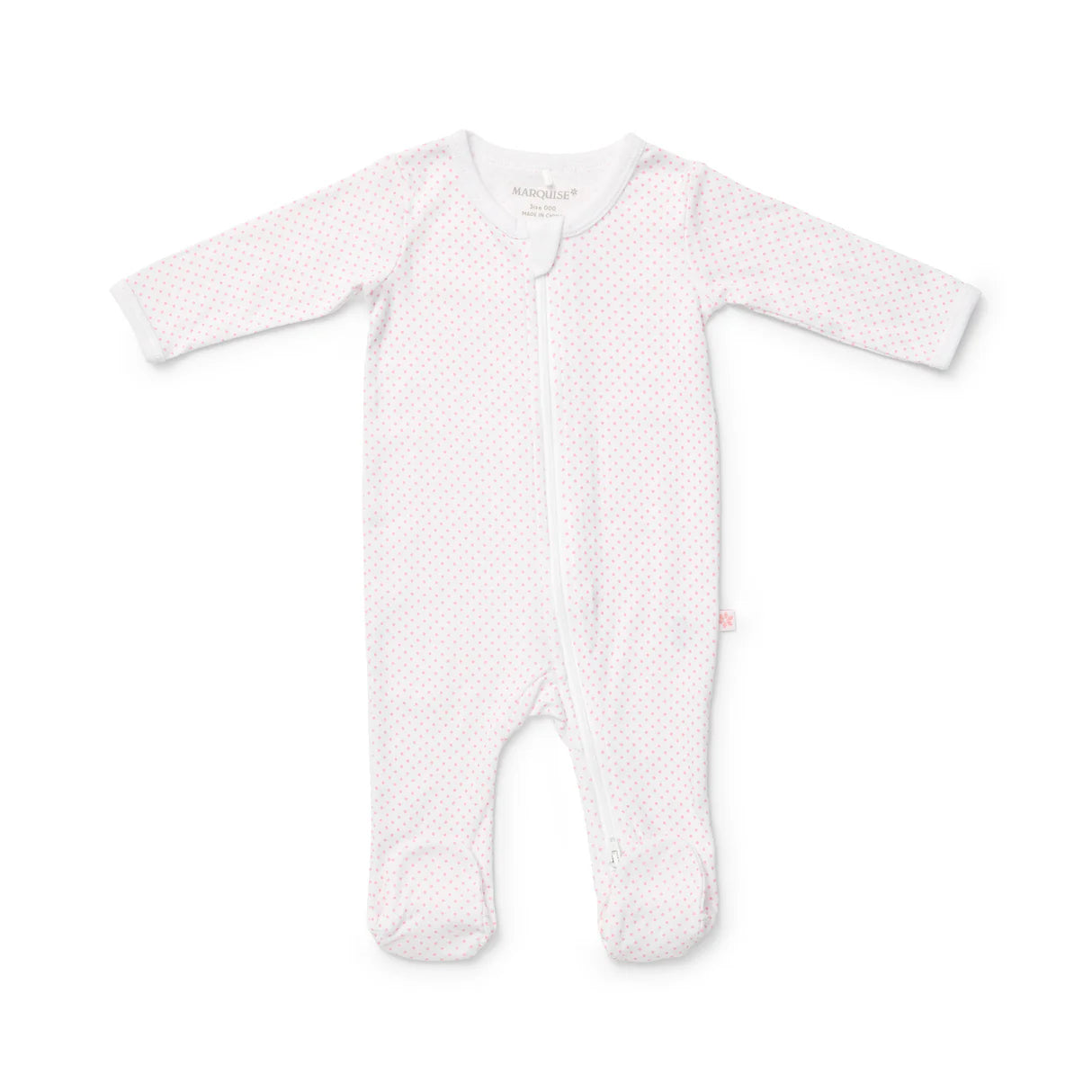 Marquise Everyday Essentials Pink Spot and Stripe Zipsuit 2 Pack
