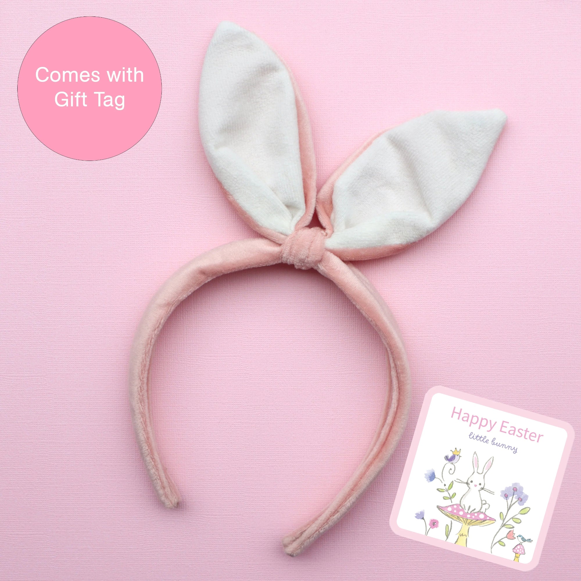 Lauren Hinkley Pink Velvet Bunny Headband