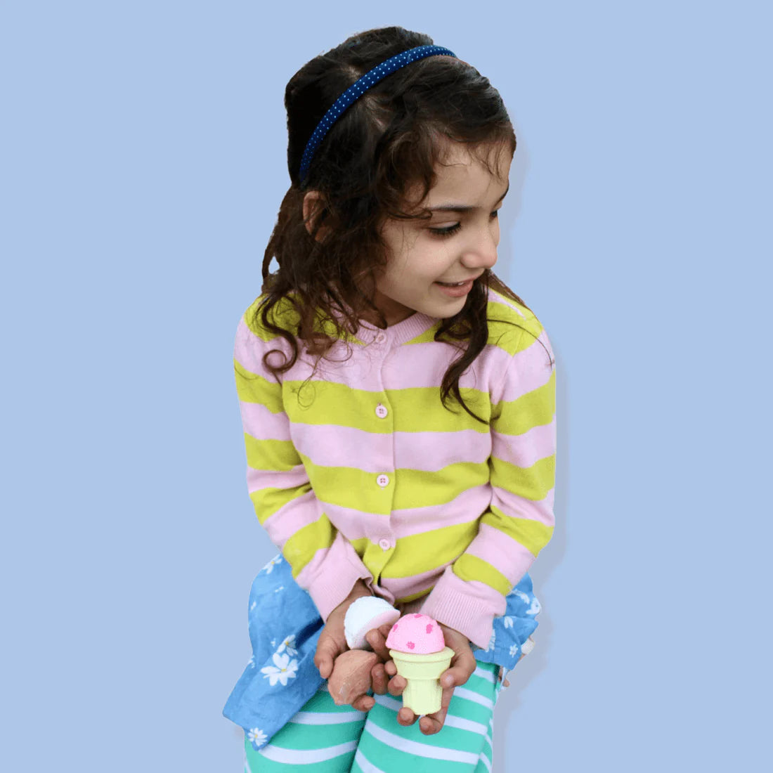 Nina's Neapolitan Ice Cream Cone Sidewalk Chalk