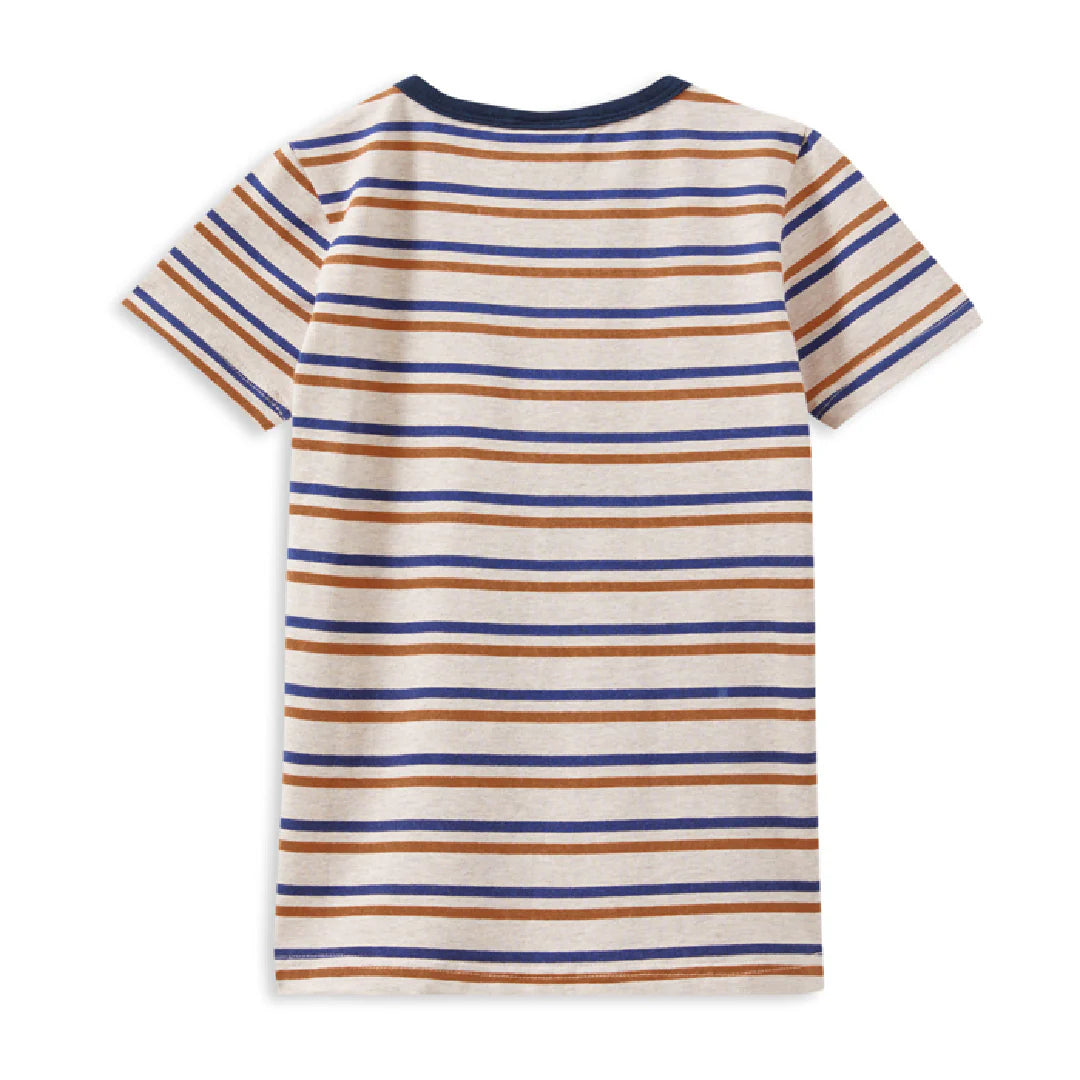Milky Mini Stripe Pocket Tee
