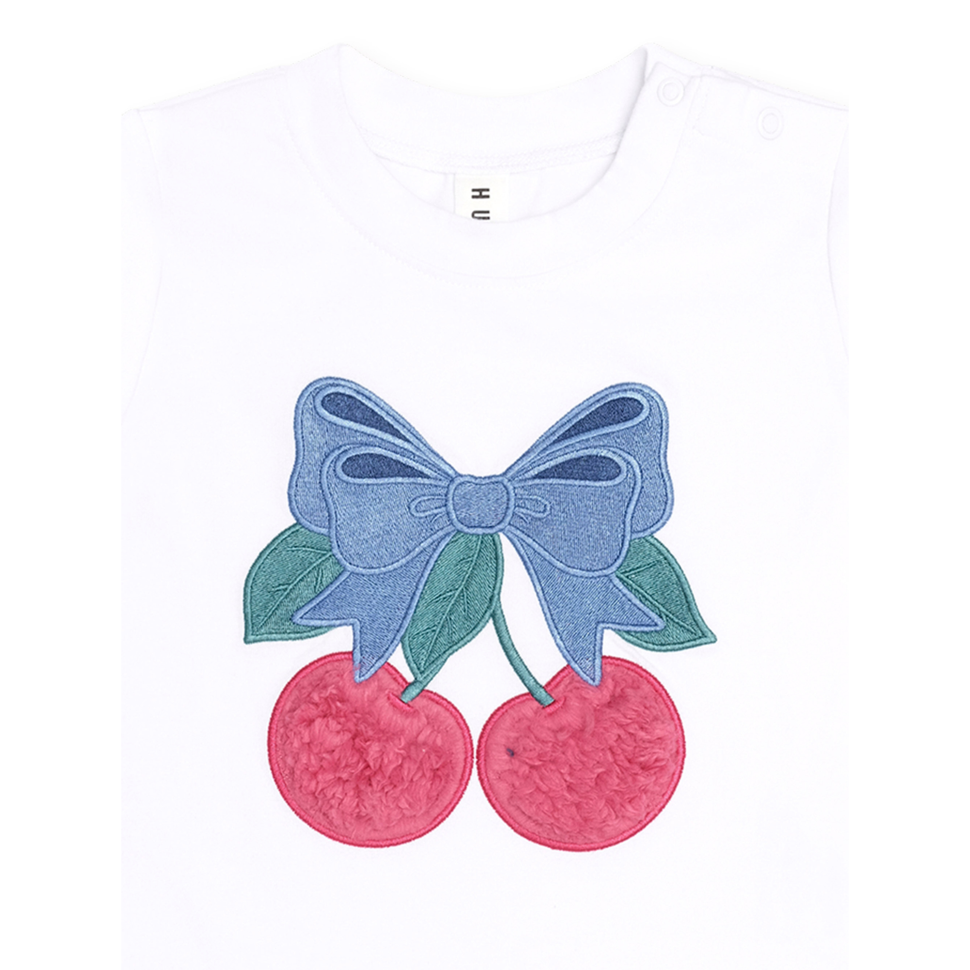 Huxbaby Cherry Bow Tee - White