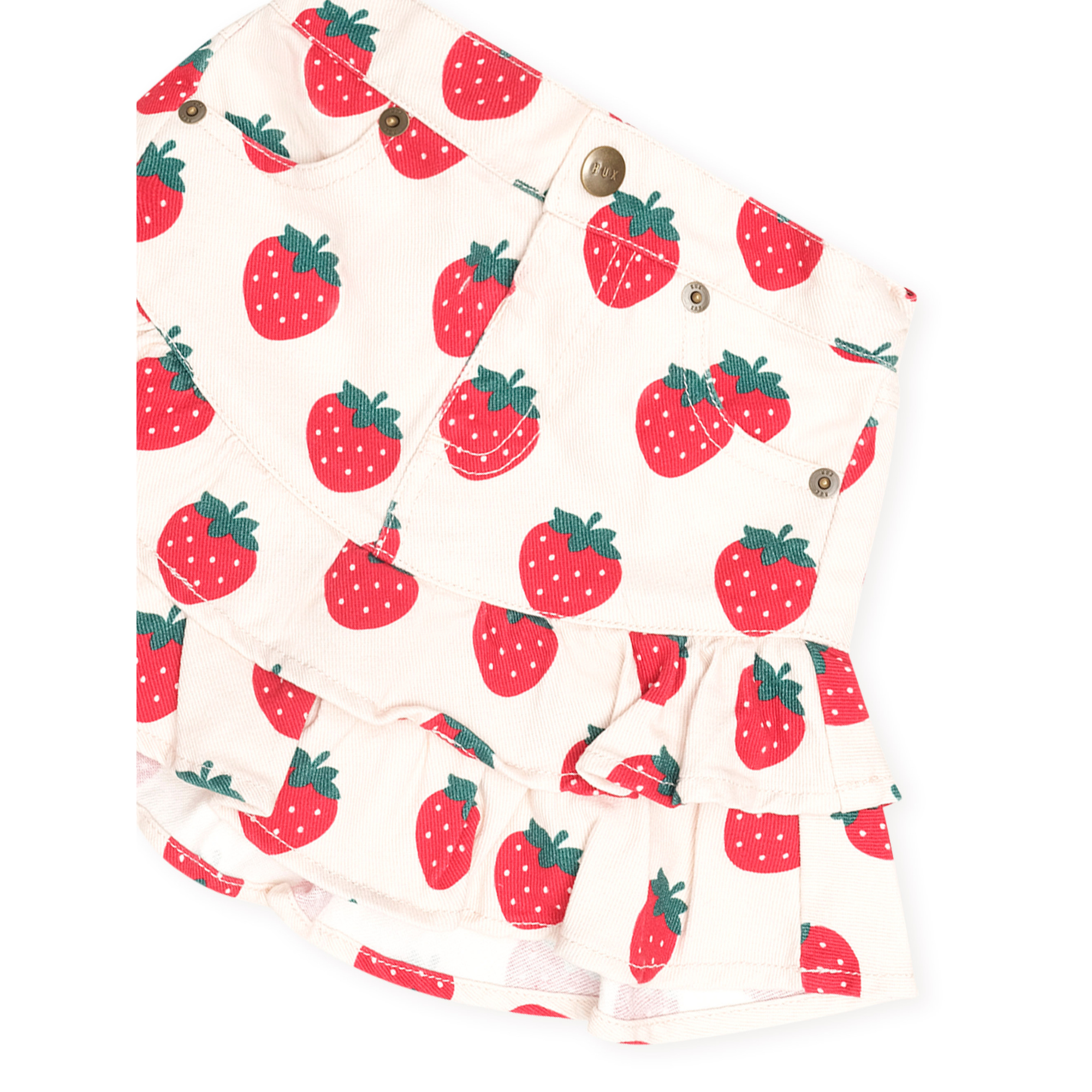 Huxbaby Strawberry Tiered Skirt - Multi Strawberry