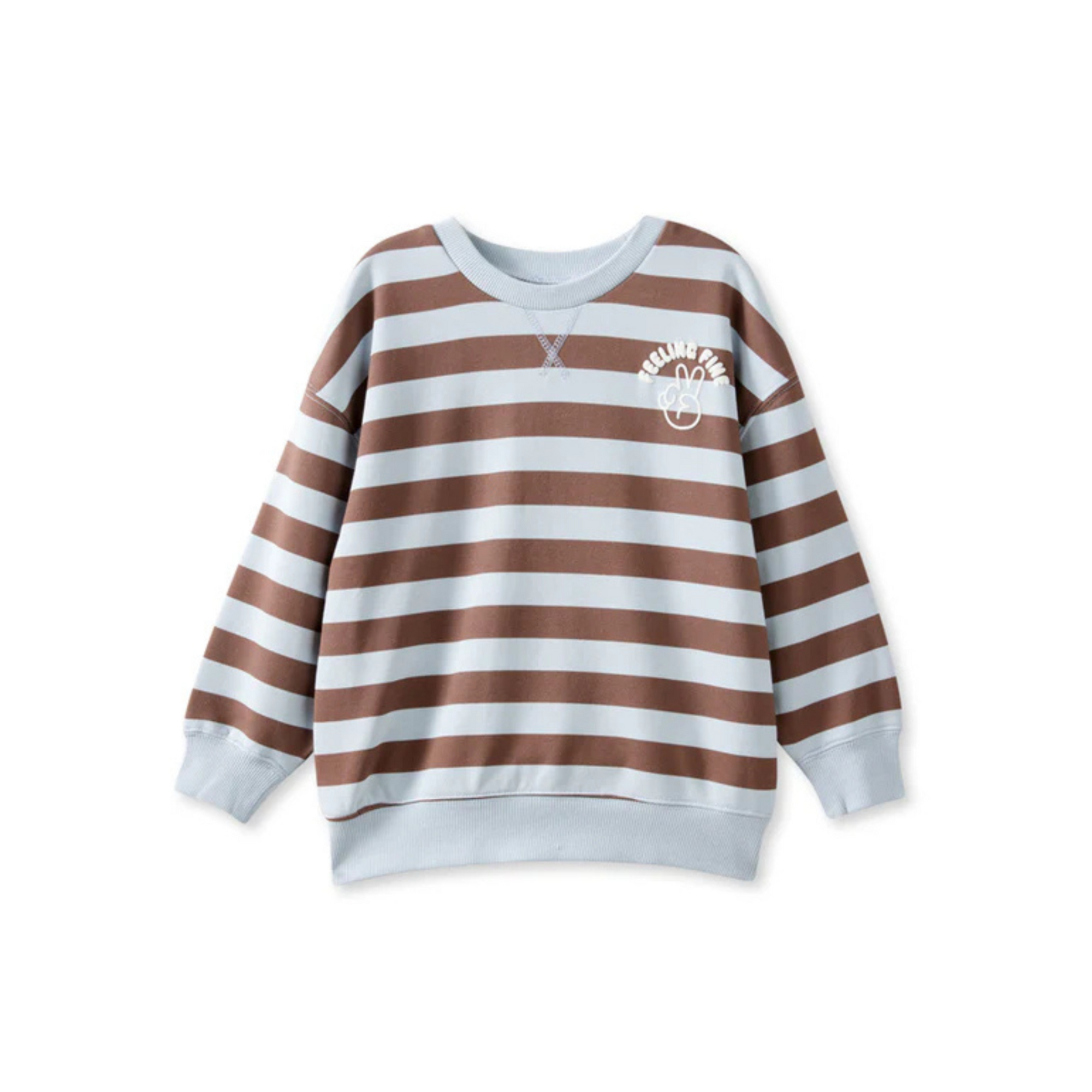 Milky Feeling Fine Sweat - Soft Blue/ Latte