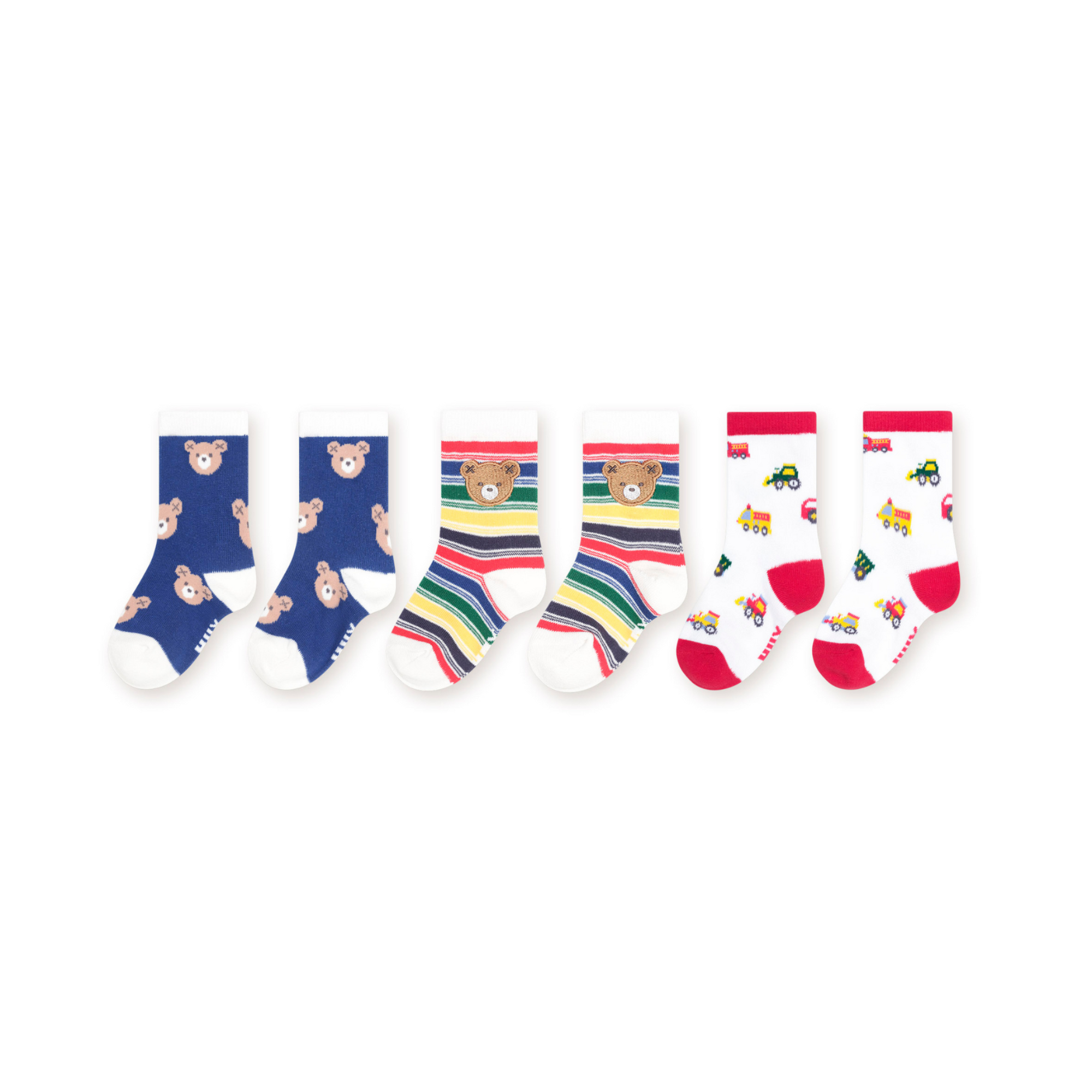 Huxbaby 3pk Boys Socks - Multi