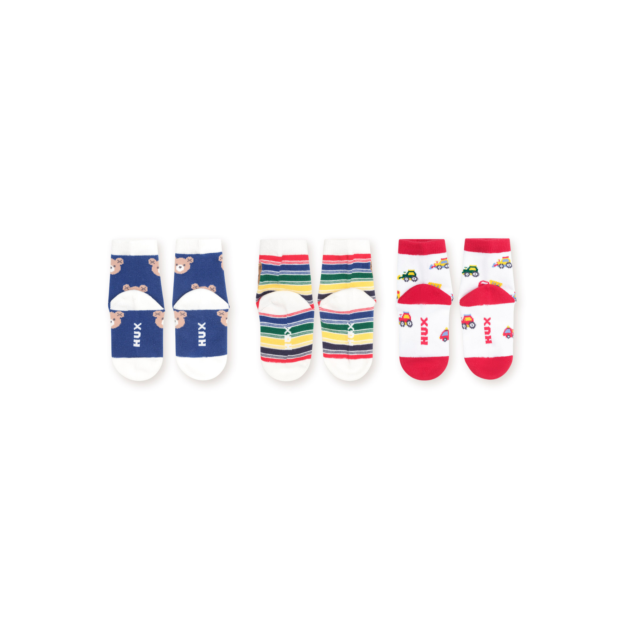 Huxbaby 3pk Boys Socks - Multi