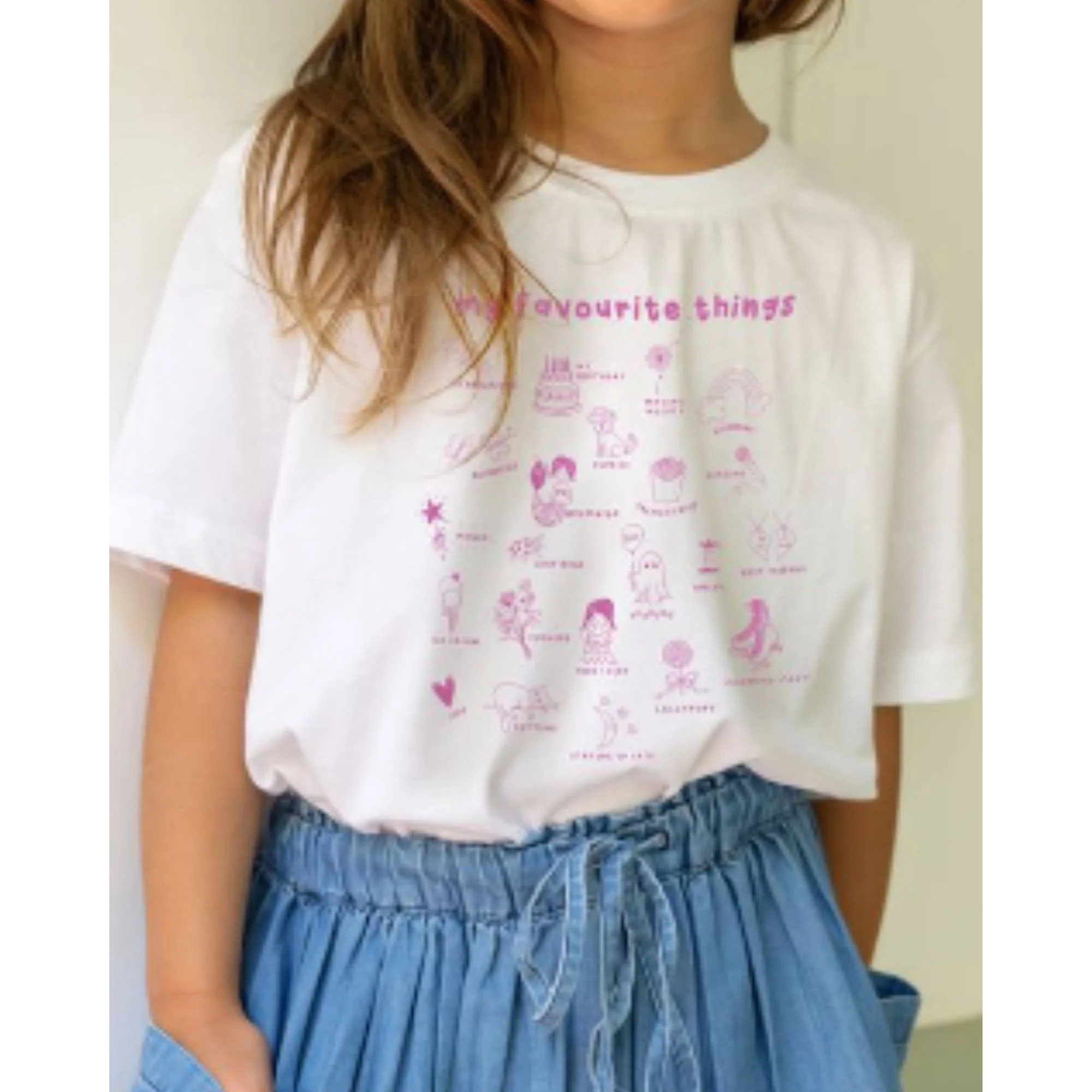 Alex & Ant Favourite Things Tee - Baby Pink