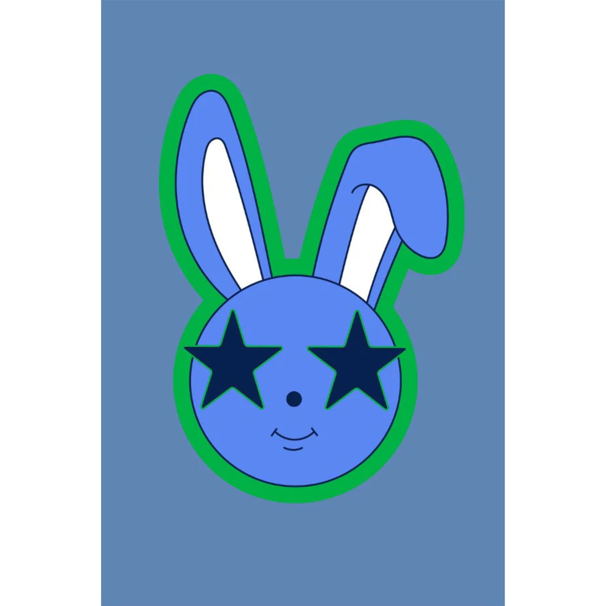 Milky Rascal Bunny Pj's - Steel Blue