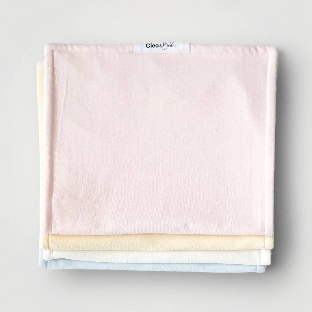Waterproof Burp Cloths: Pink Peony