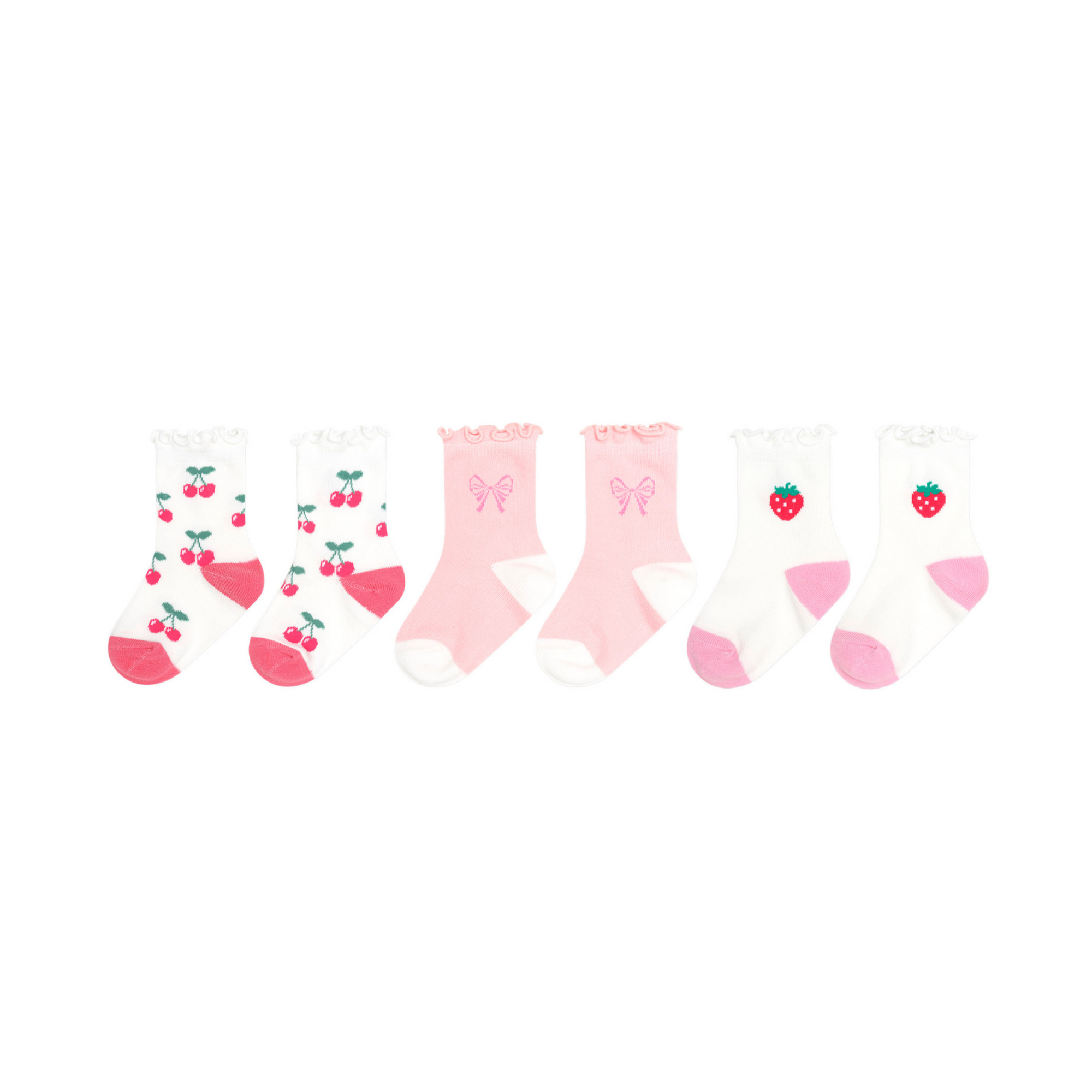 Huxbaby 3pk Girls Frill Socks - Multi