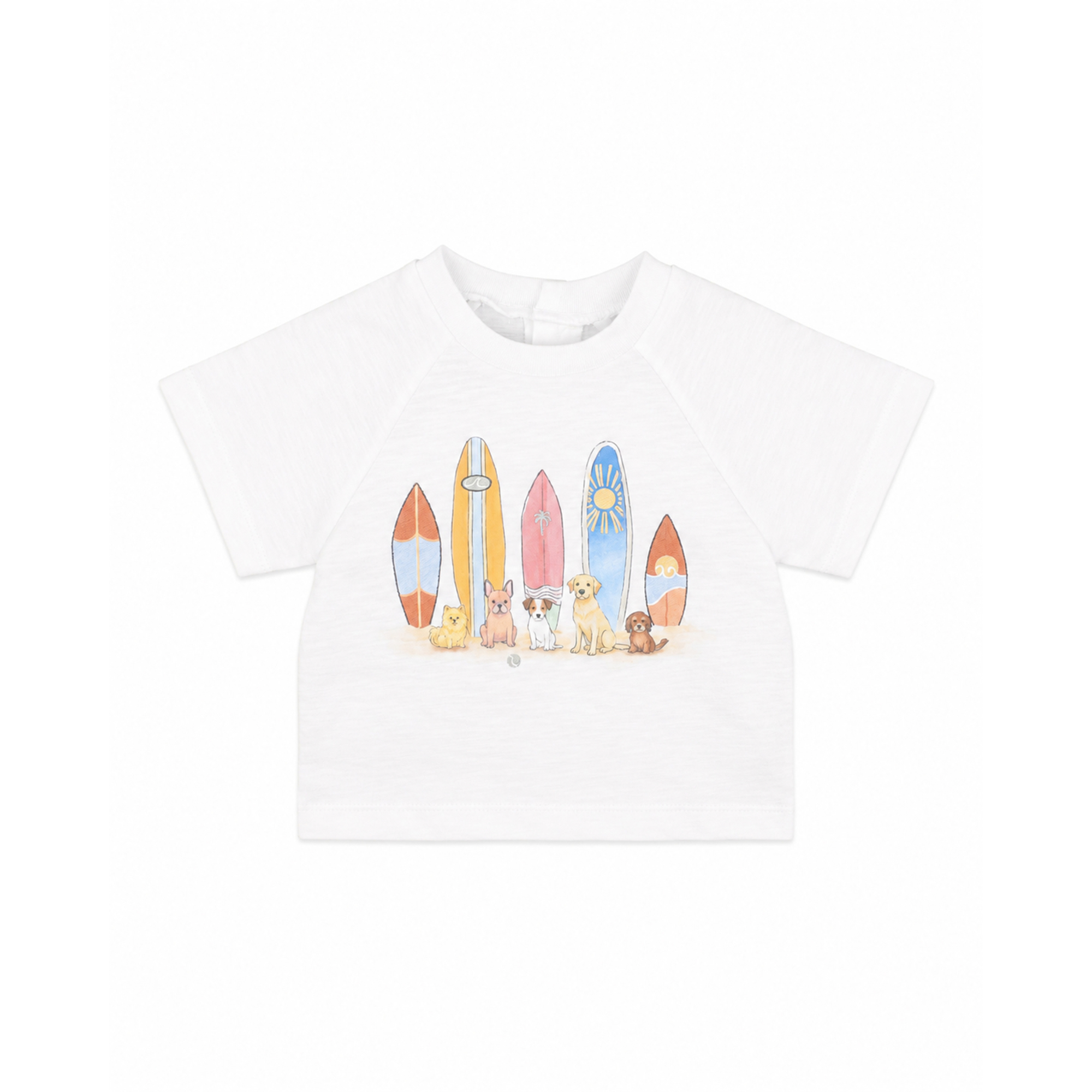 Bébé Max Surfer Dogs Tee - Cloud