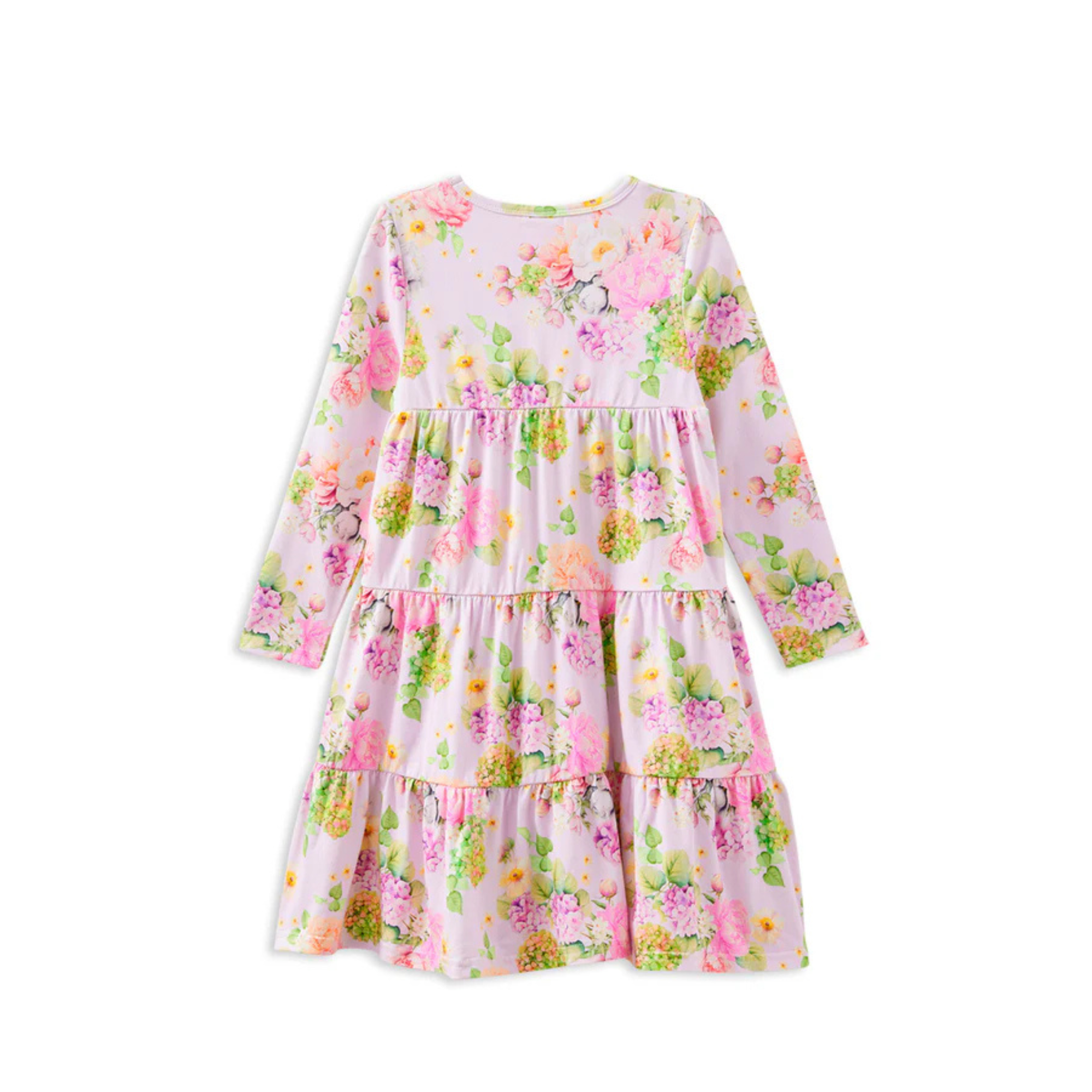 Milky Lily Belle Tiered Dress - Soft Lilac