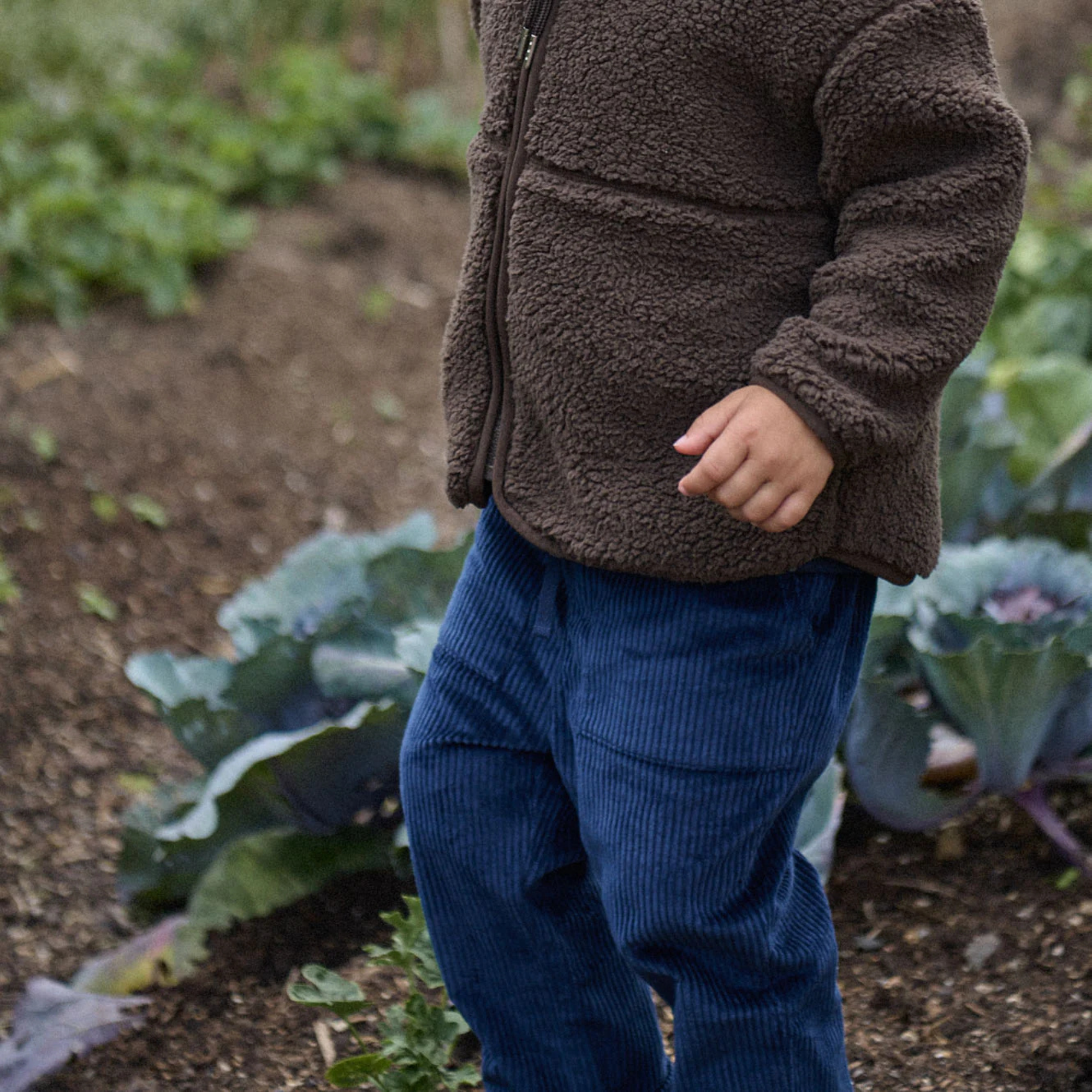 Nature Baby Teddy Cord Pants - Navy