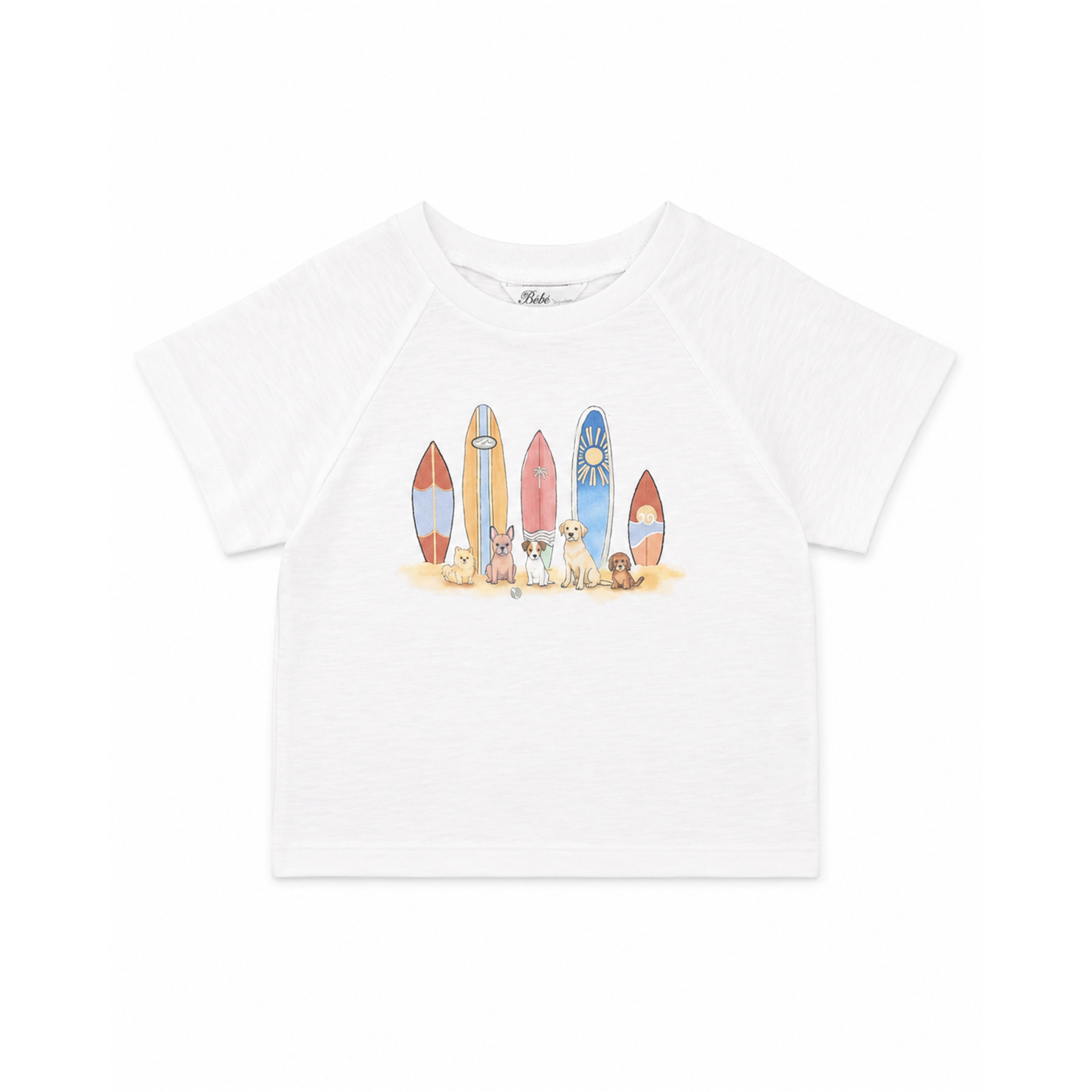 Bébé Max Surfer Dogs Tee - Cloud
