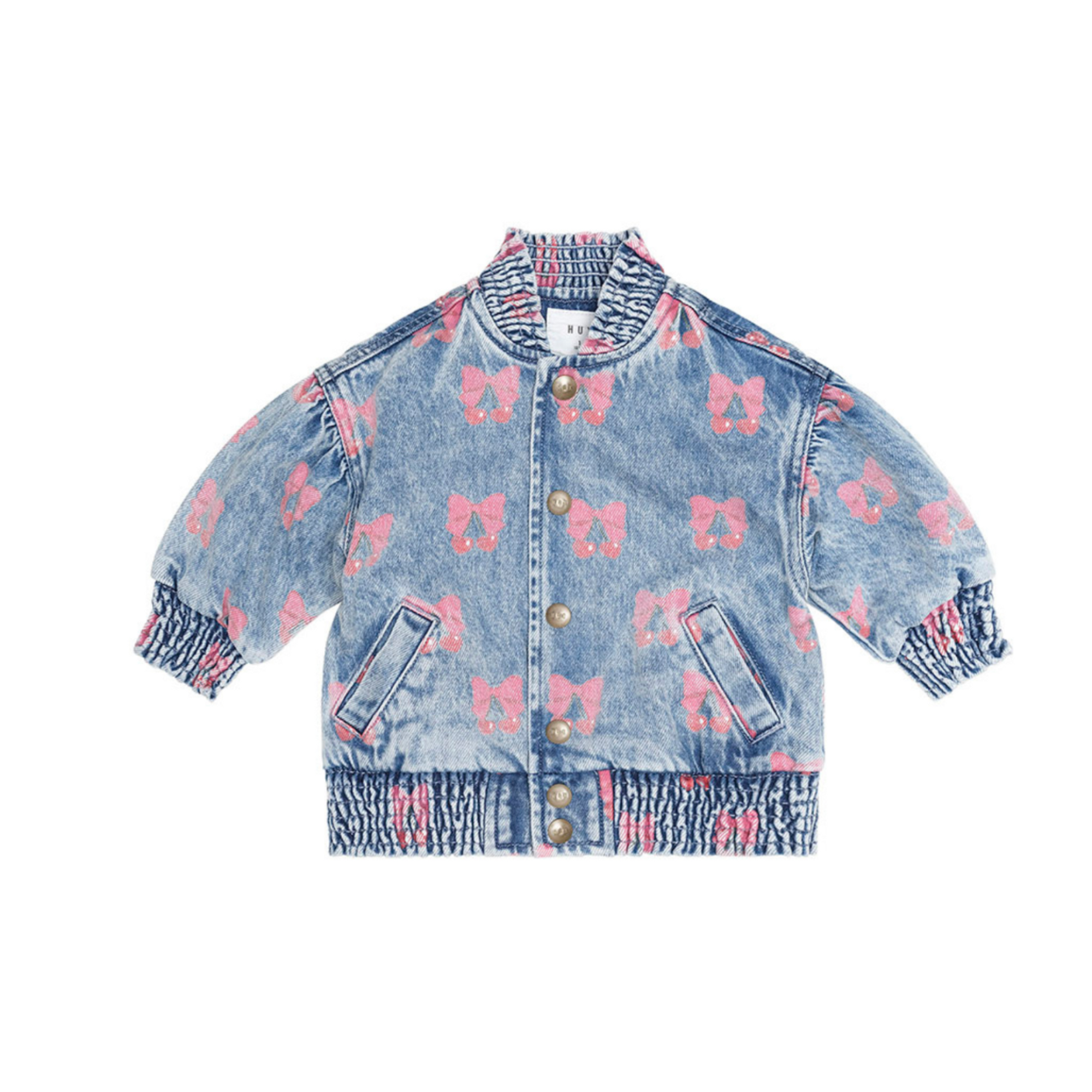Huxbaby Dreamy Denim Cherry Jacket - Multi Denim