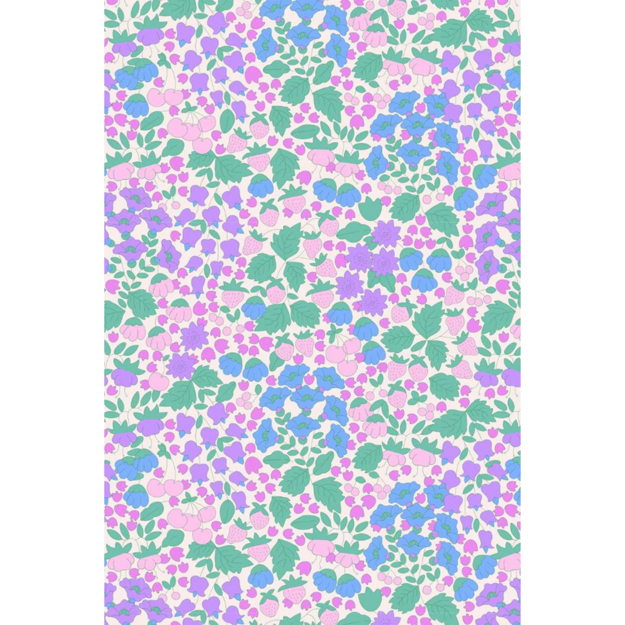 Milky Big Love Hoodie - Silver Marle / Floral