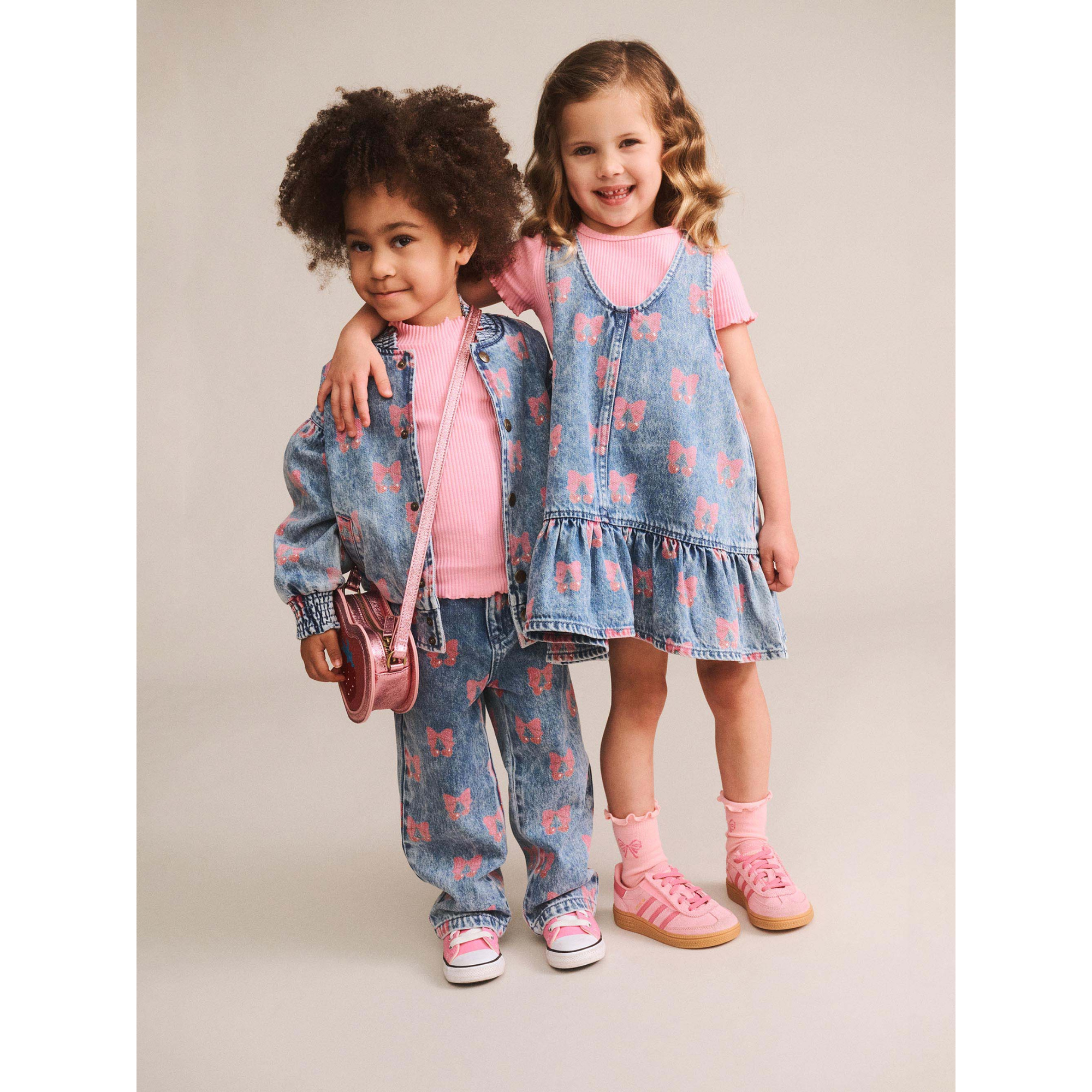 Huxbaby Dreamy Denim Cherry Jacket - Multi Denim