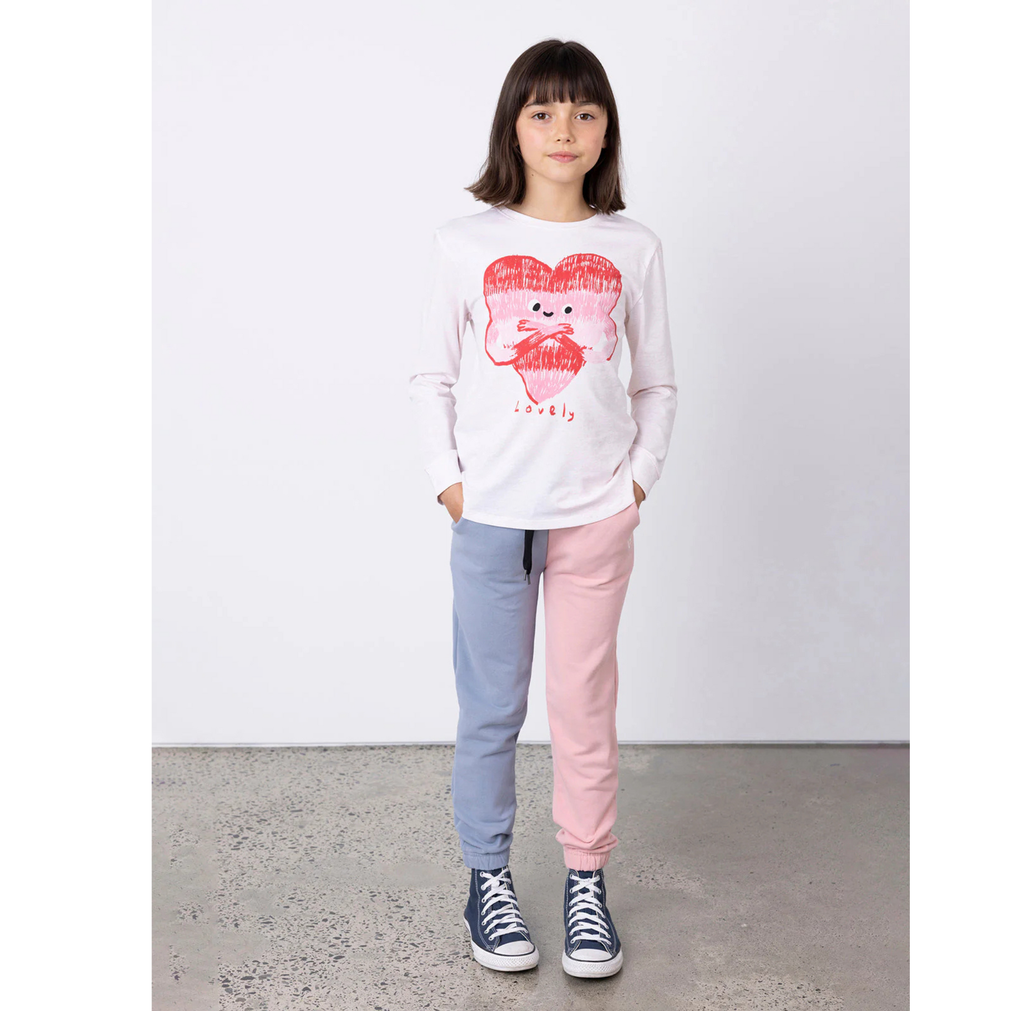 Minti Furry Opposite Trackies - Muted Pink