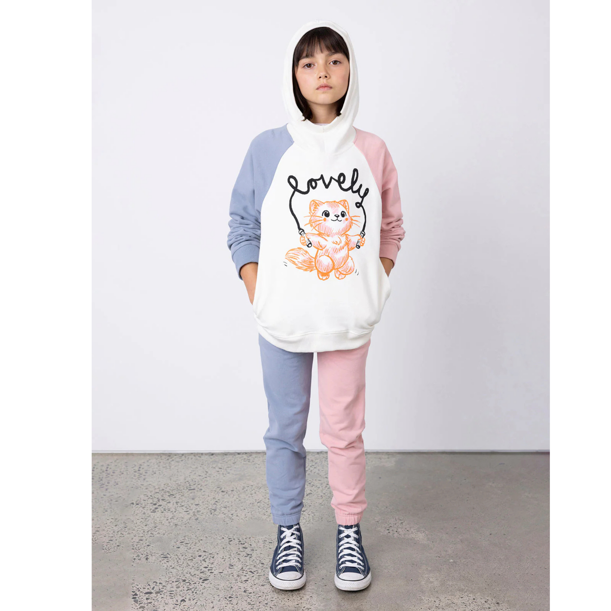 Minti Furry Opposite Trackies - Muted Pink