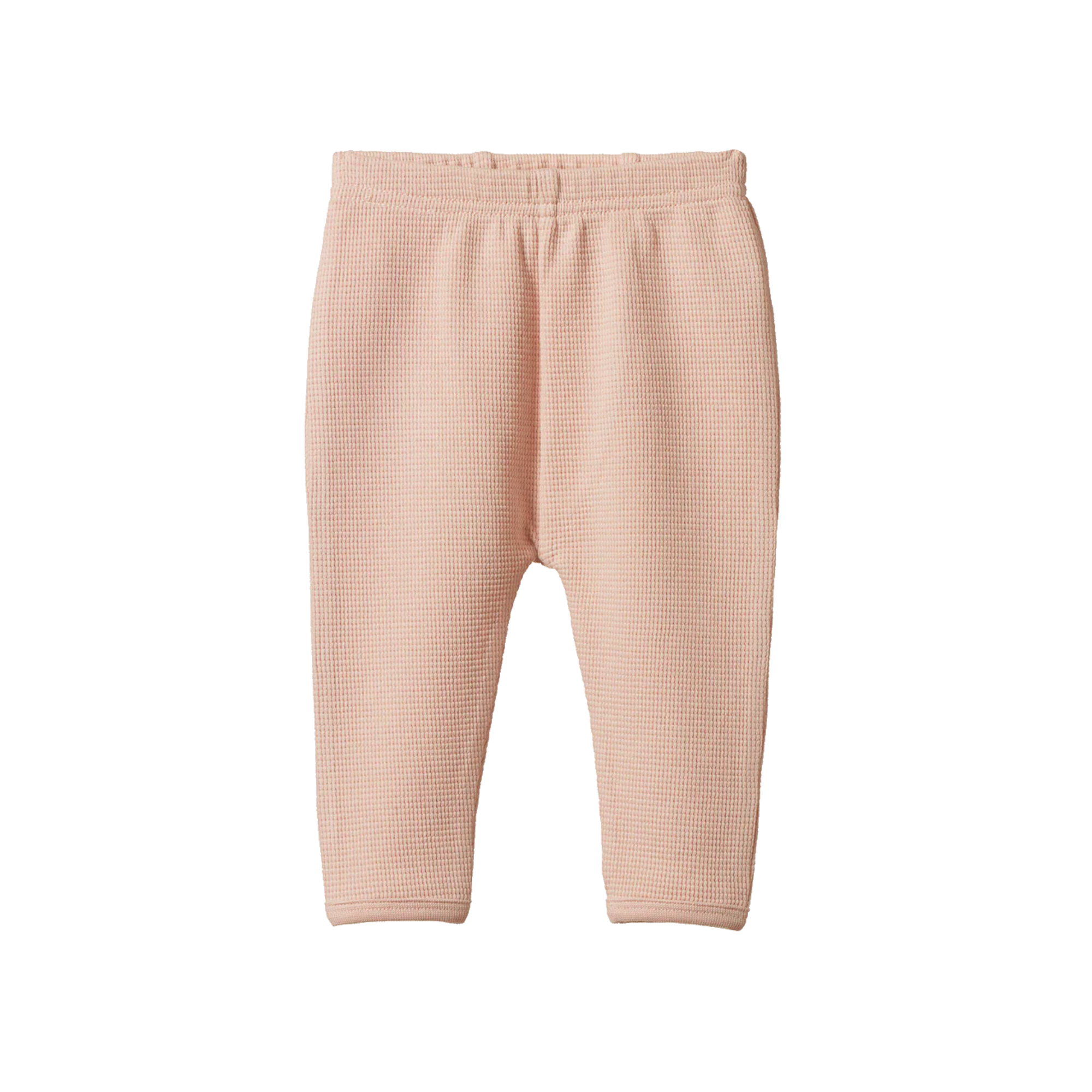 Nature Baby Selby Waffle Pants - Rose Dust