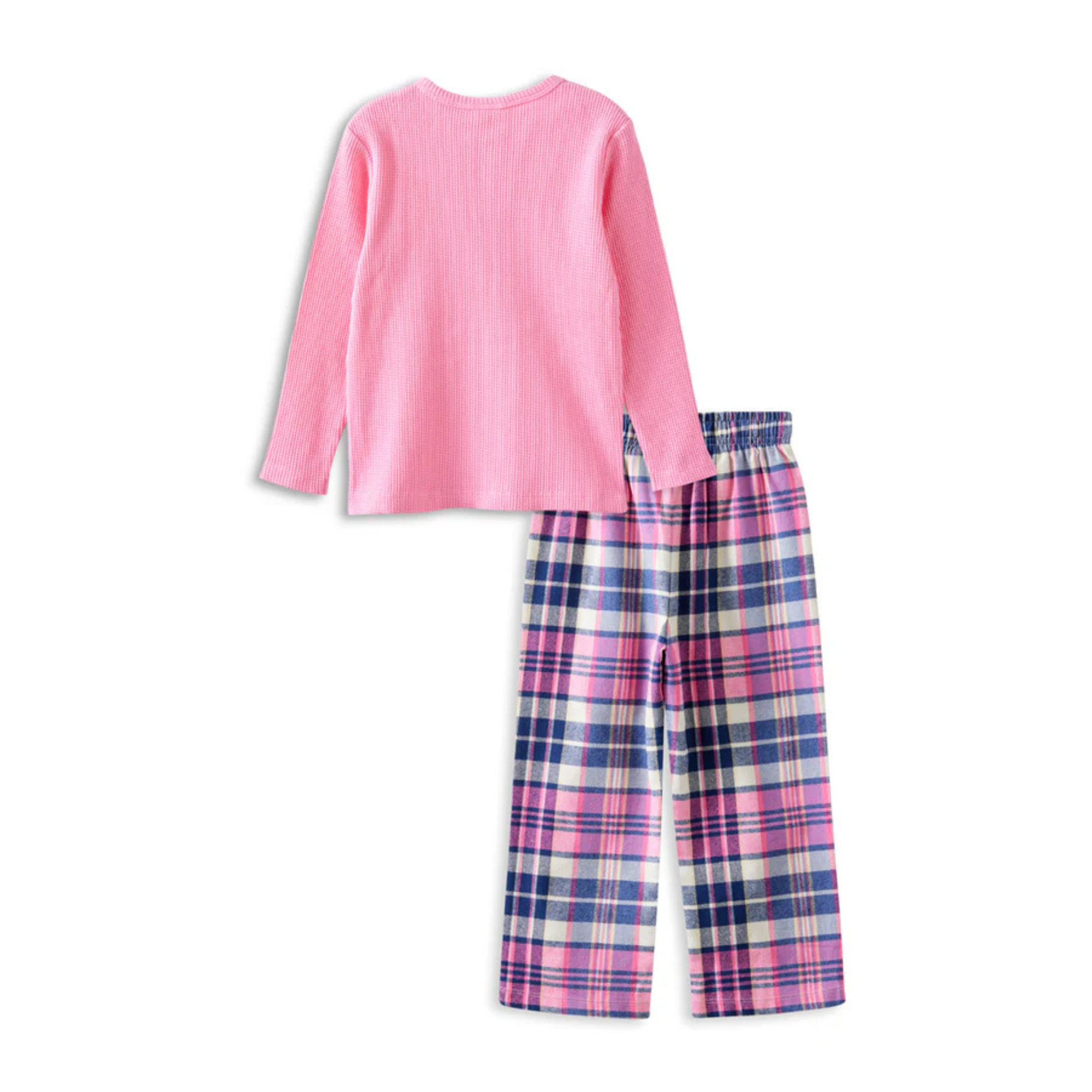 Milky Chester Check Pj's - Marshmellow