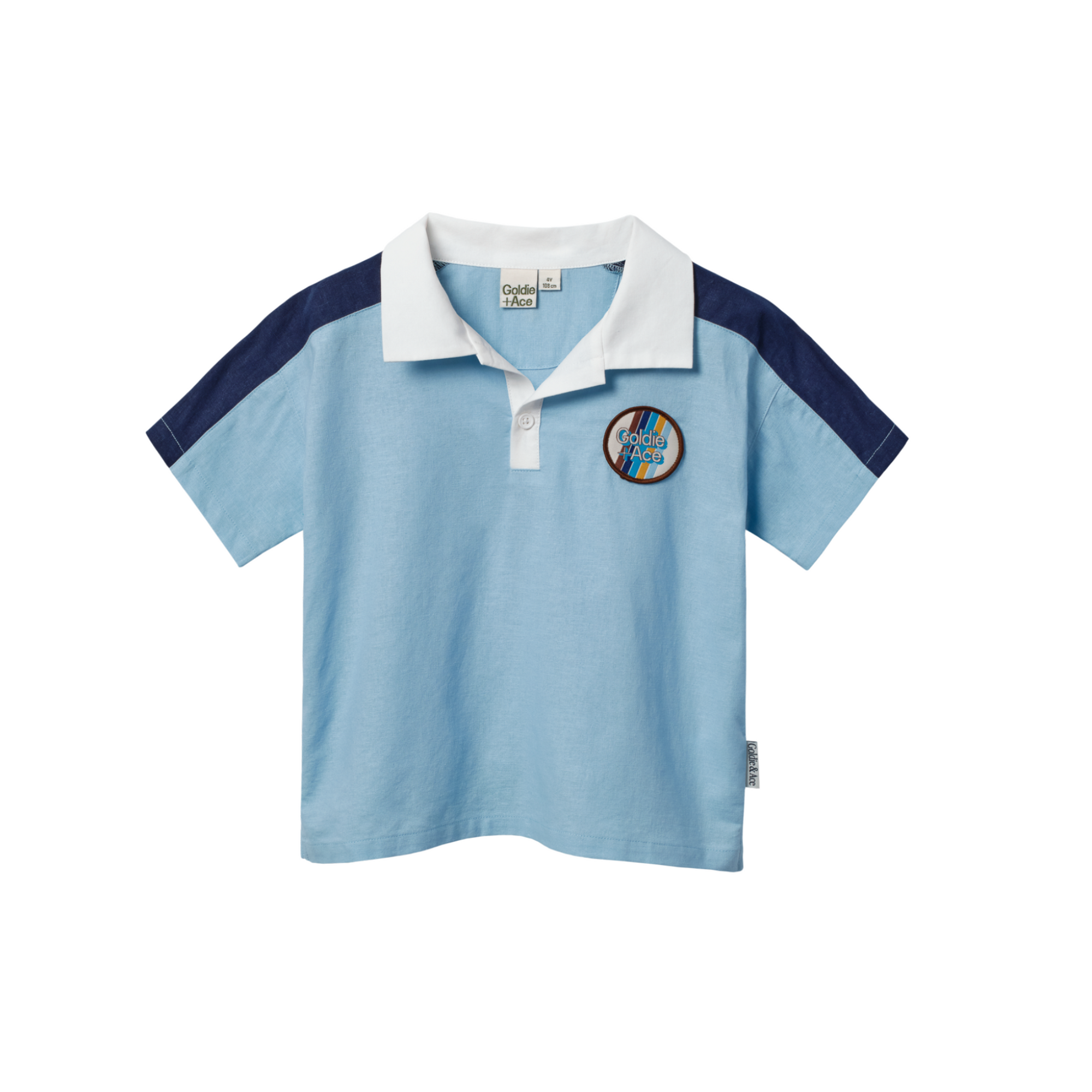 Goldie + Ace Panel Linen Blend Top