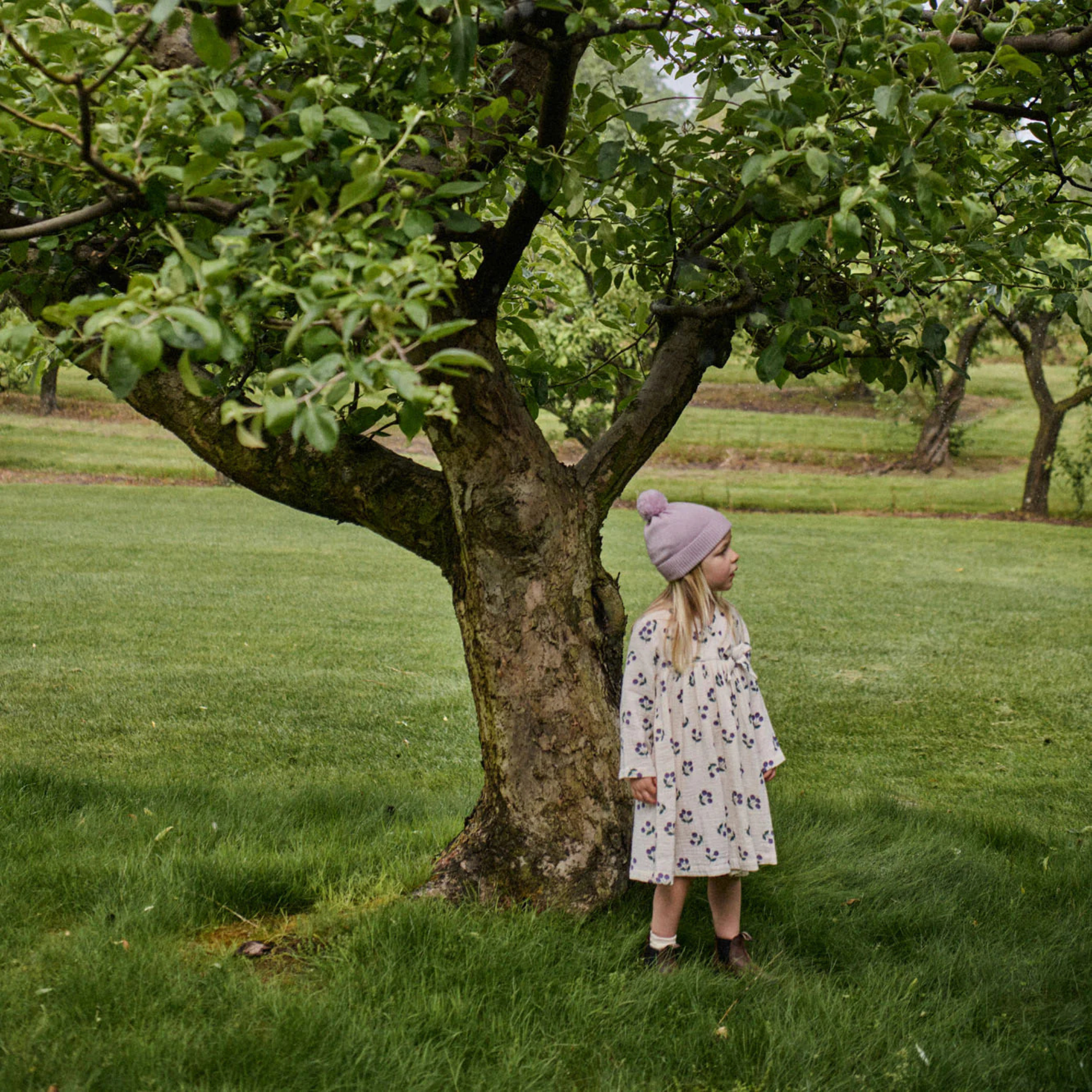 Nature Baby Mabel Dress - Winter Berry Natural Print