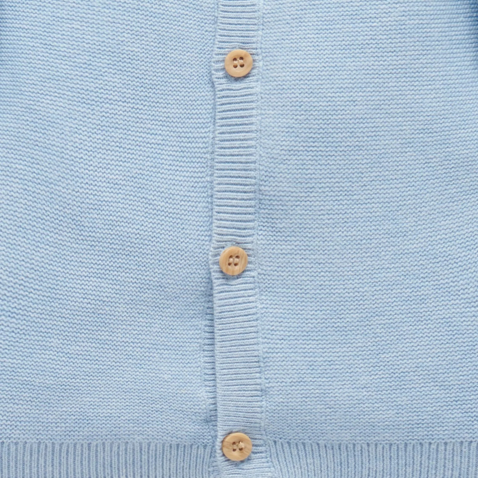 Purebaby Textured Cardigan - Blue Melange