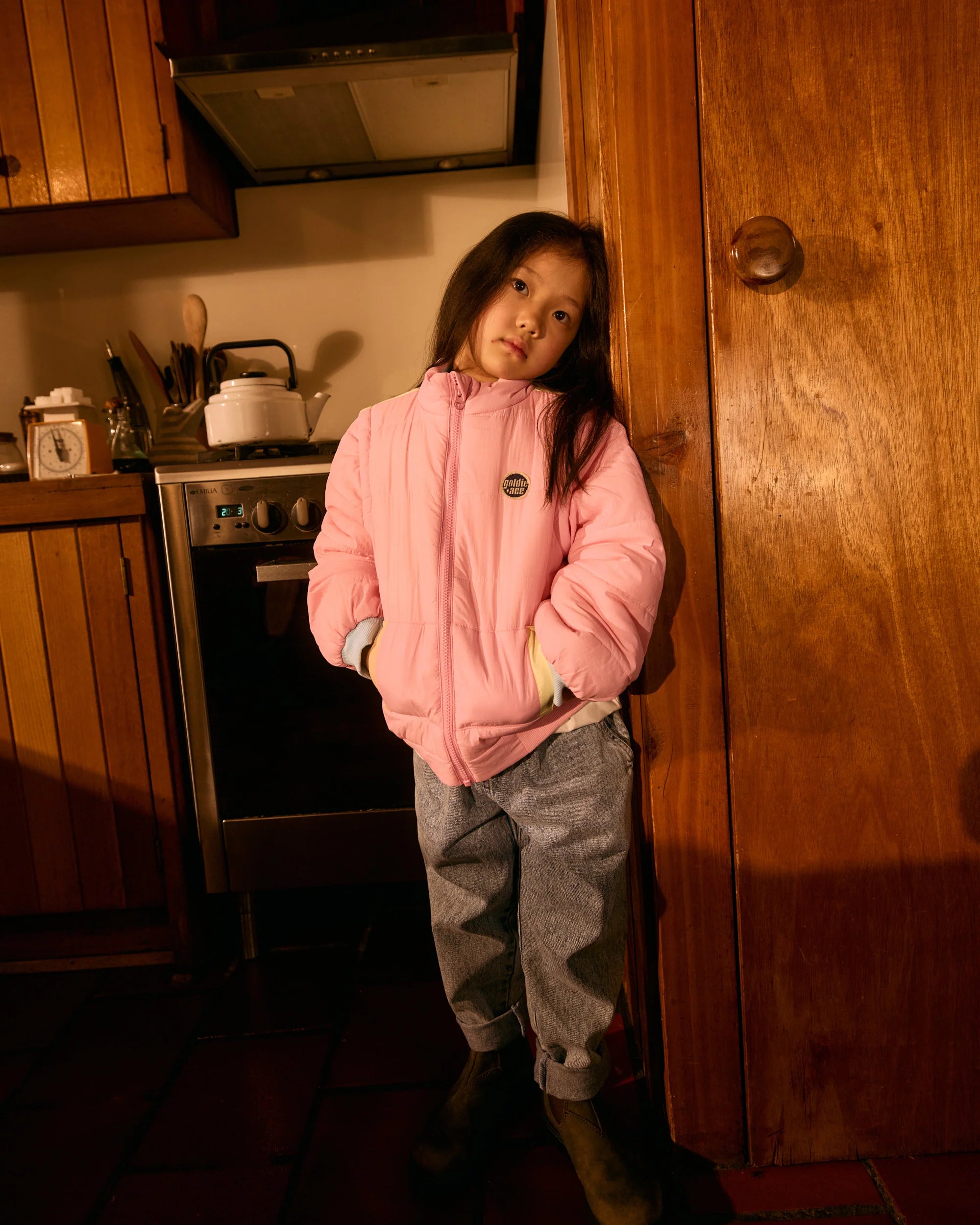 Goldie +Ace Charlie Sunrise Parka Jacket/Vest - Pastel