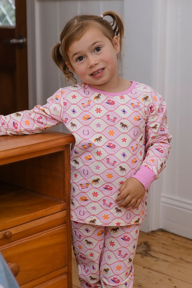 Milky Rodeo Dreams Pj's - Off White / Pink