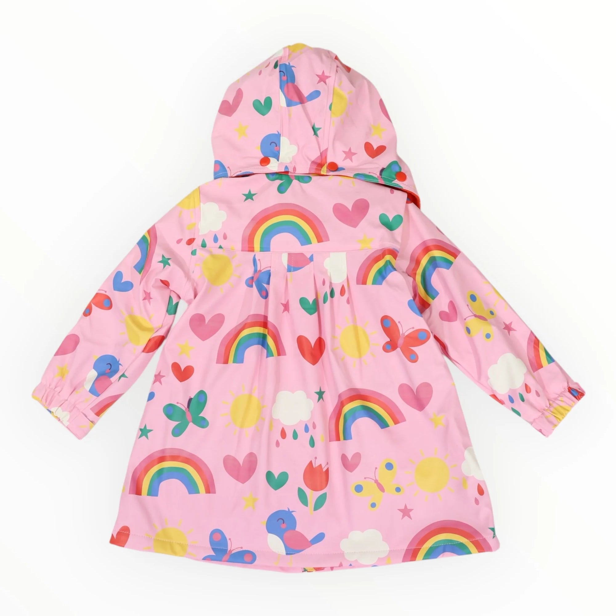 Korango Spring Rainbow Raincoat - Pink