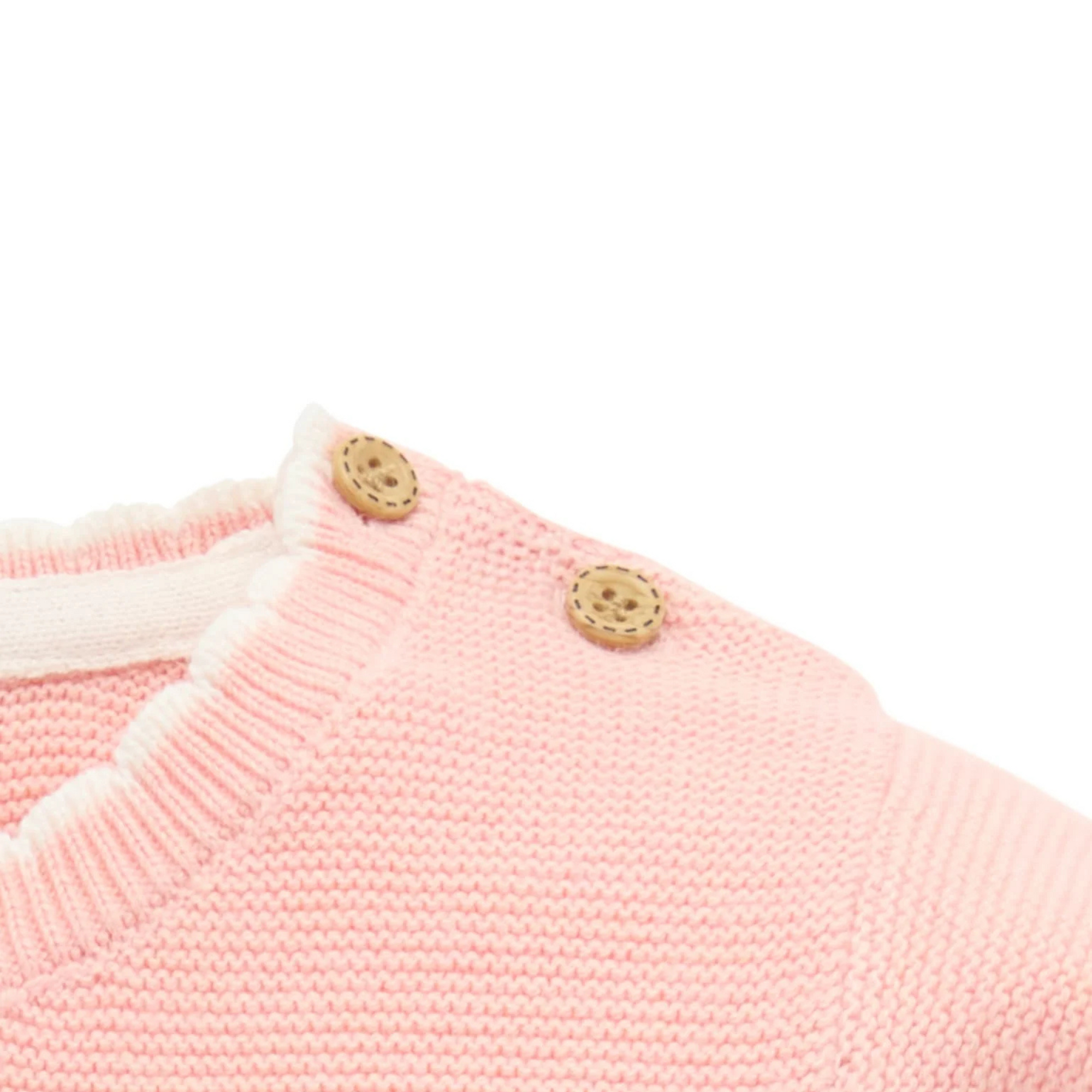 Purebaby Embroidered Frida Jumper - Guava Melange