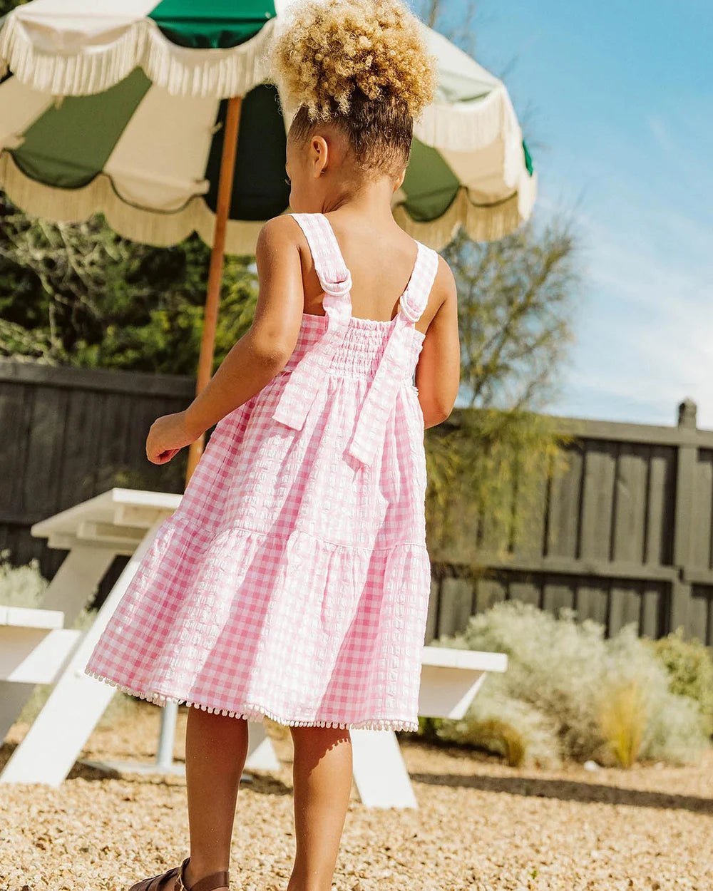 Pink Gingham Sundress 1-10Y