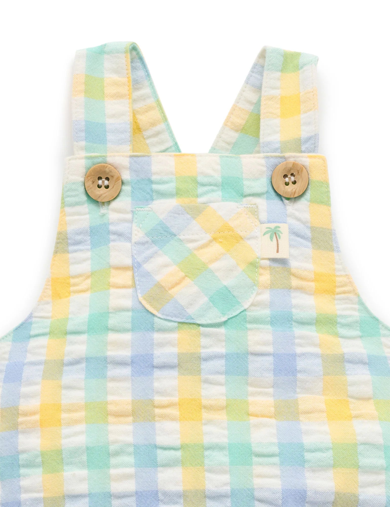 Purebaby Check Overalls