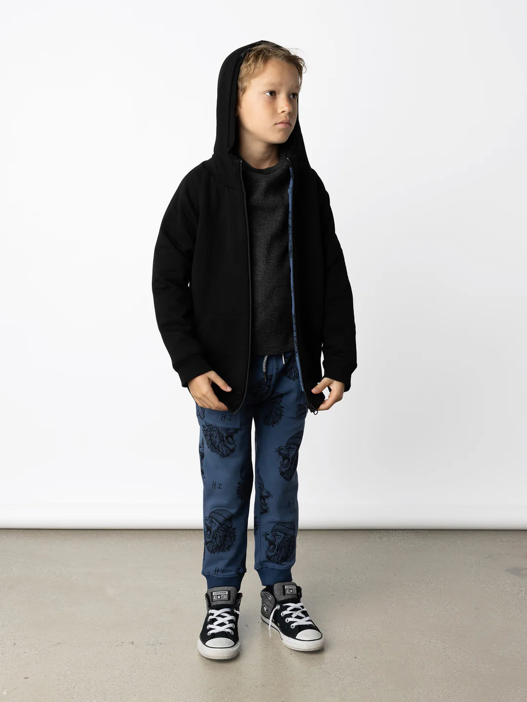 Minti Roar Furry Reversible Zip Up