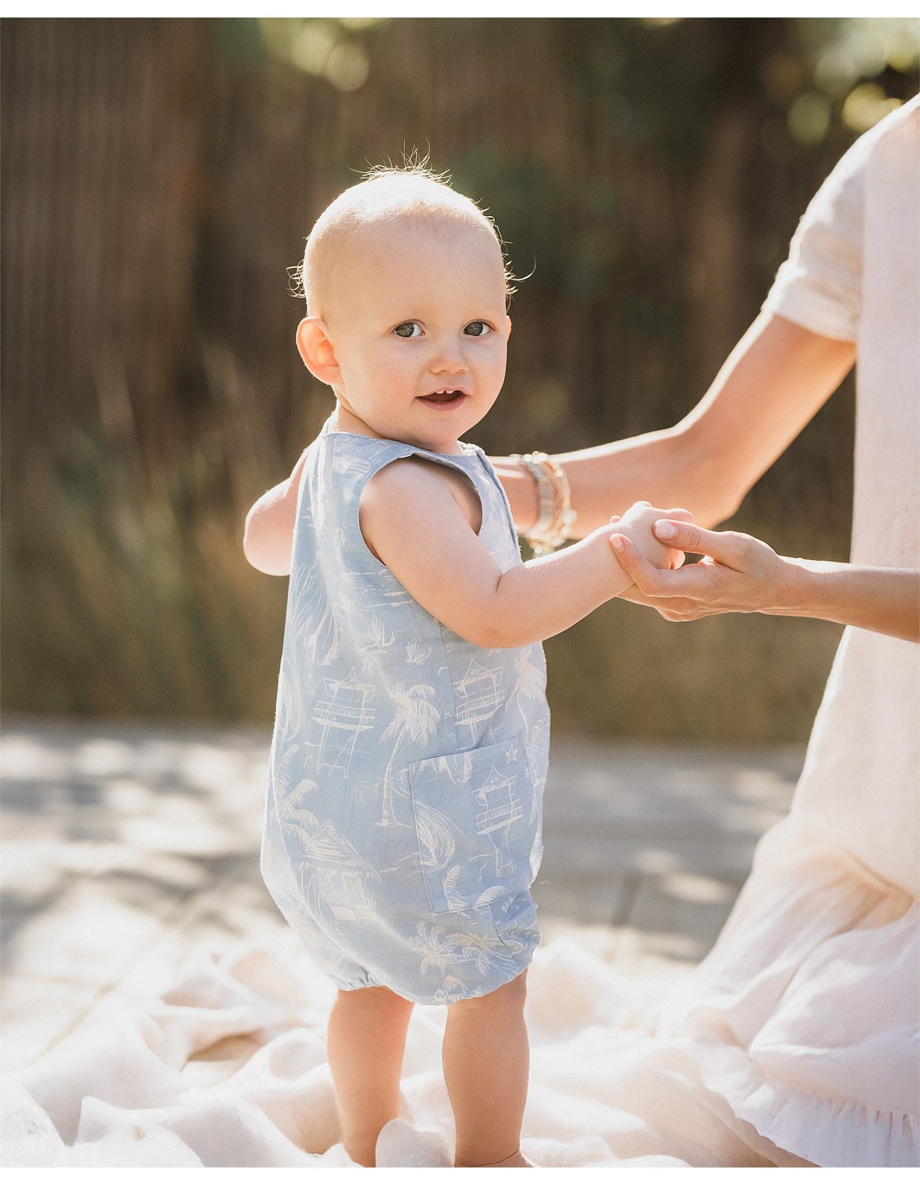 Fox & Finch Surf's Up Linework Romper