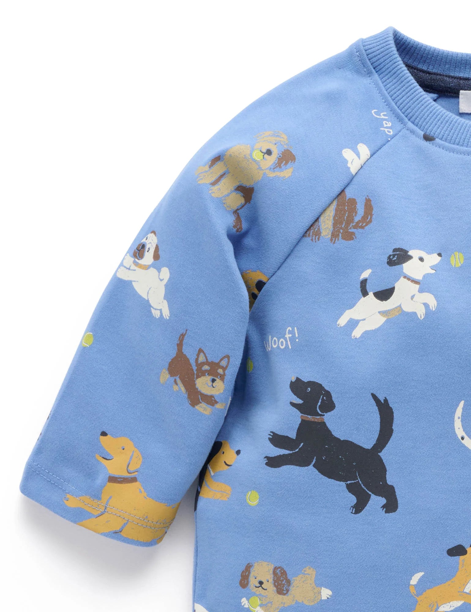 Doggy Thick Long Sleeve Tee - Chasing Balls