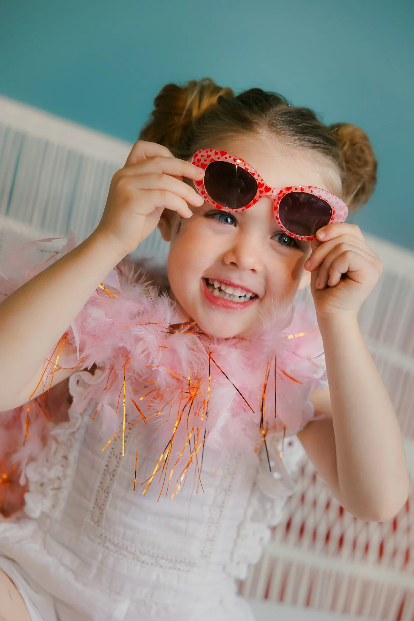 Frankie Ray Sunglasses - Lulu Red Heart