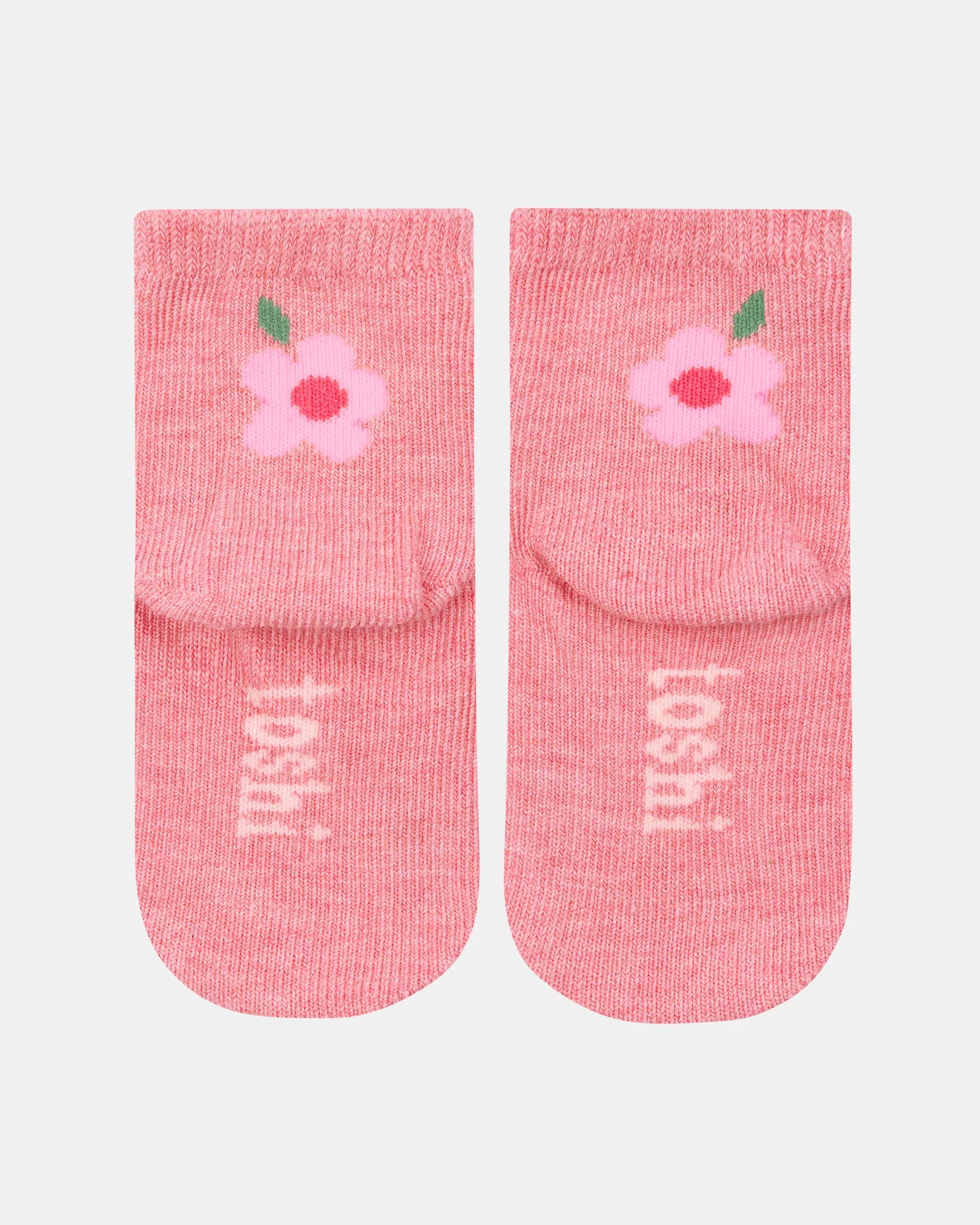 Toshi Organic Socks Ankle Jacquard Rosie Posie