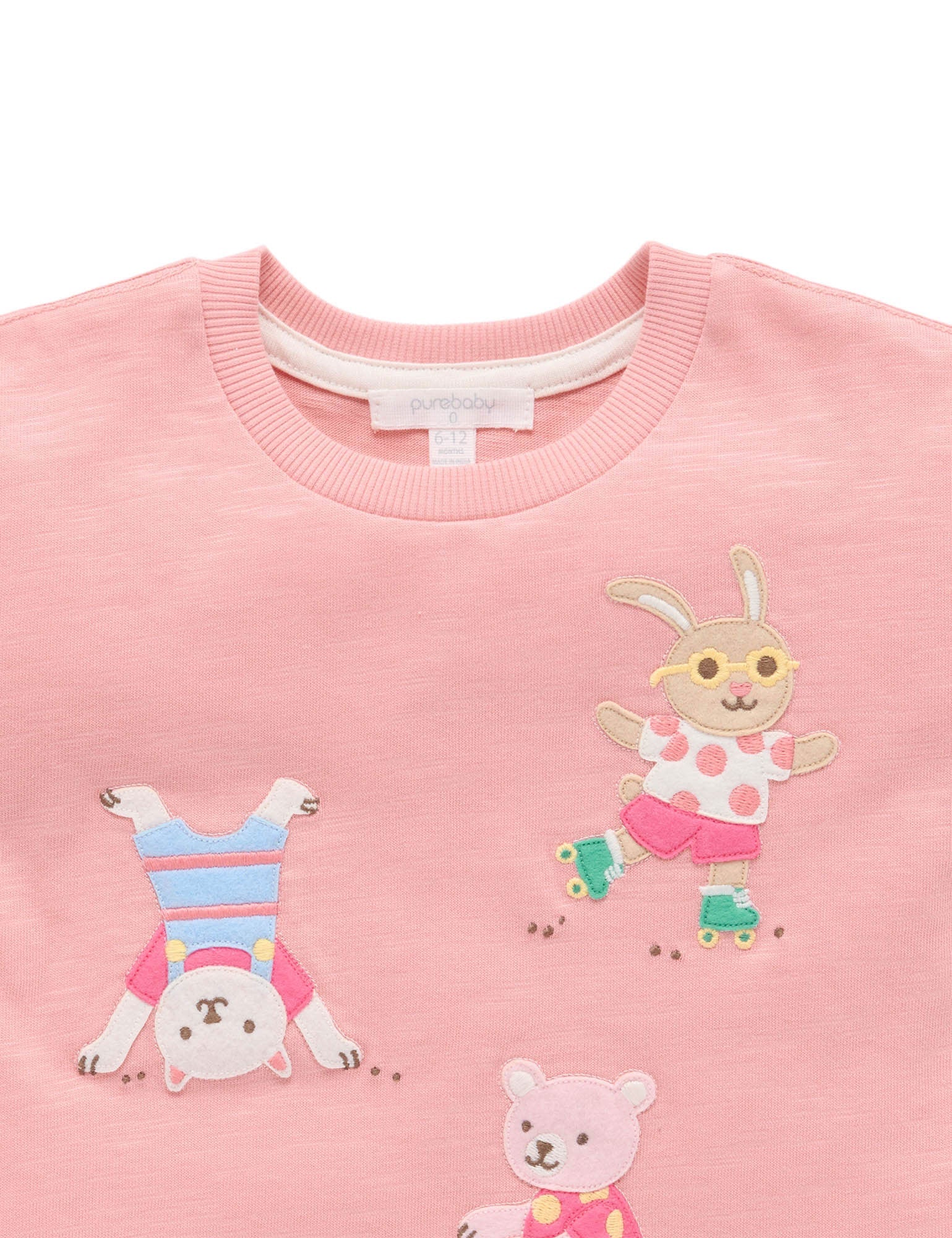 Purebaby Friendship Relaxed Tee - Papaya