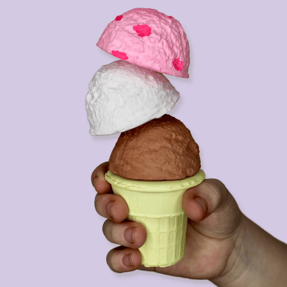 Nina's Neapolitan Ice Cream Cone Sidewalk Chalk