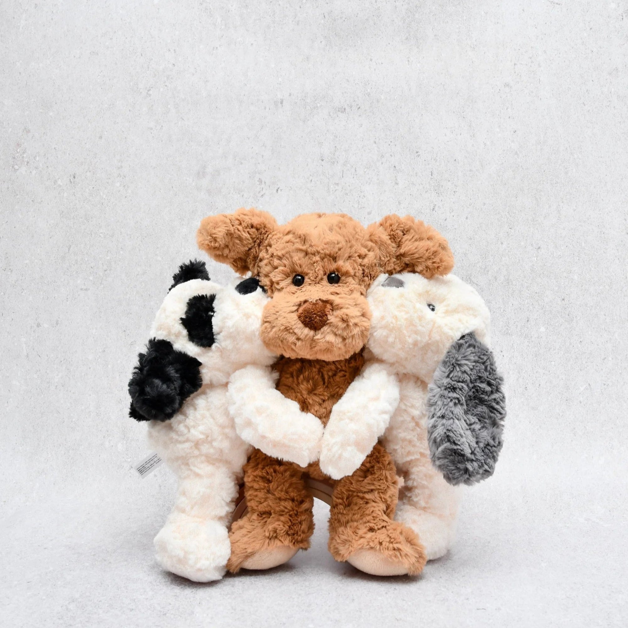 Petite Vous Henry the Grey & Cream Dog Plush