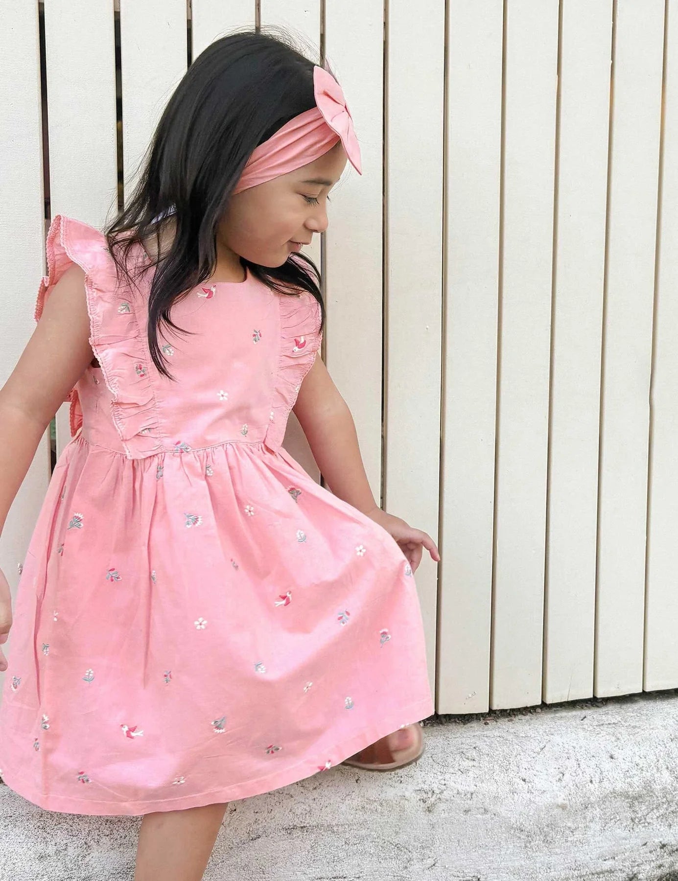 Purebaby Broderie Dress - Swallow Broderie