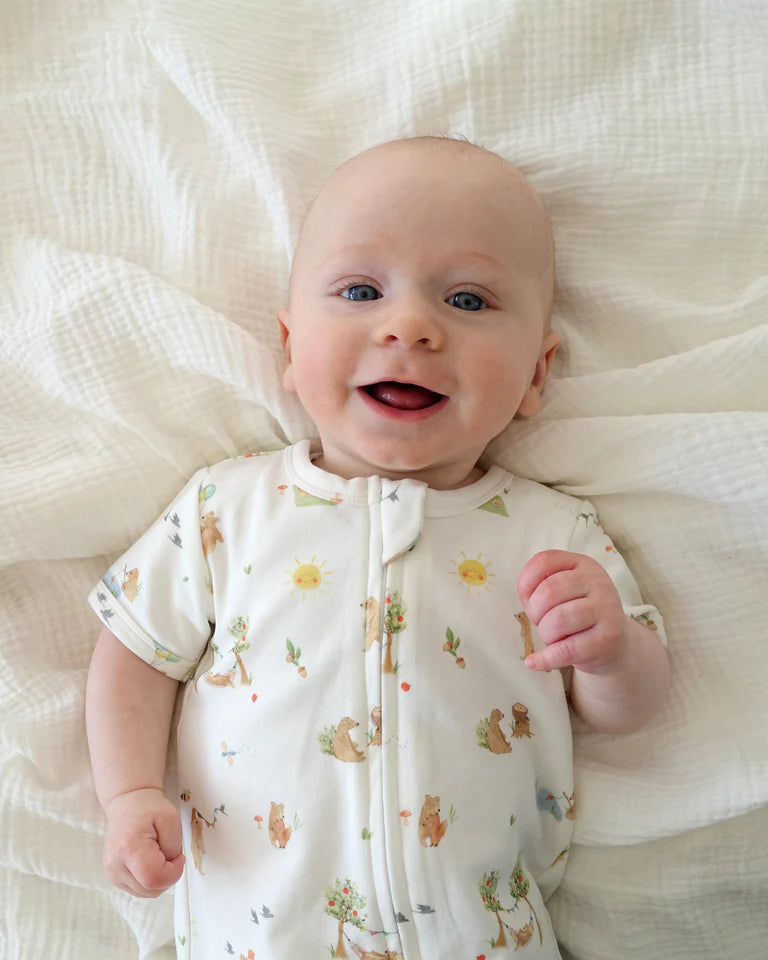 Bebe Bear Organic Short Sleeve Growsuit