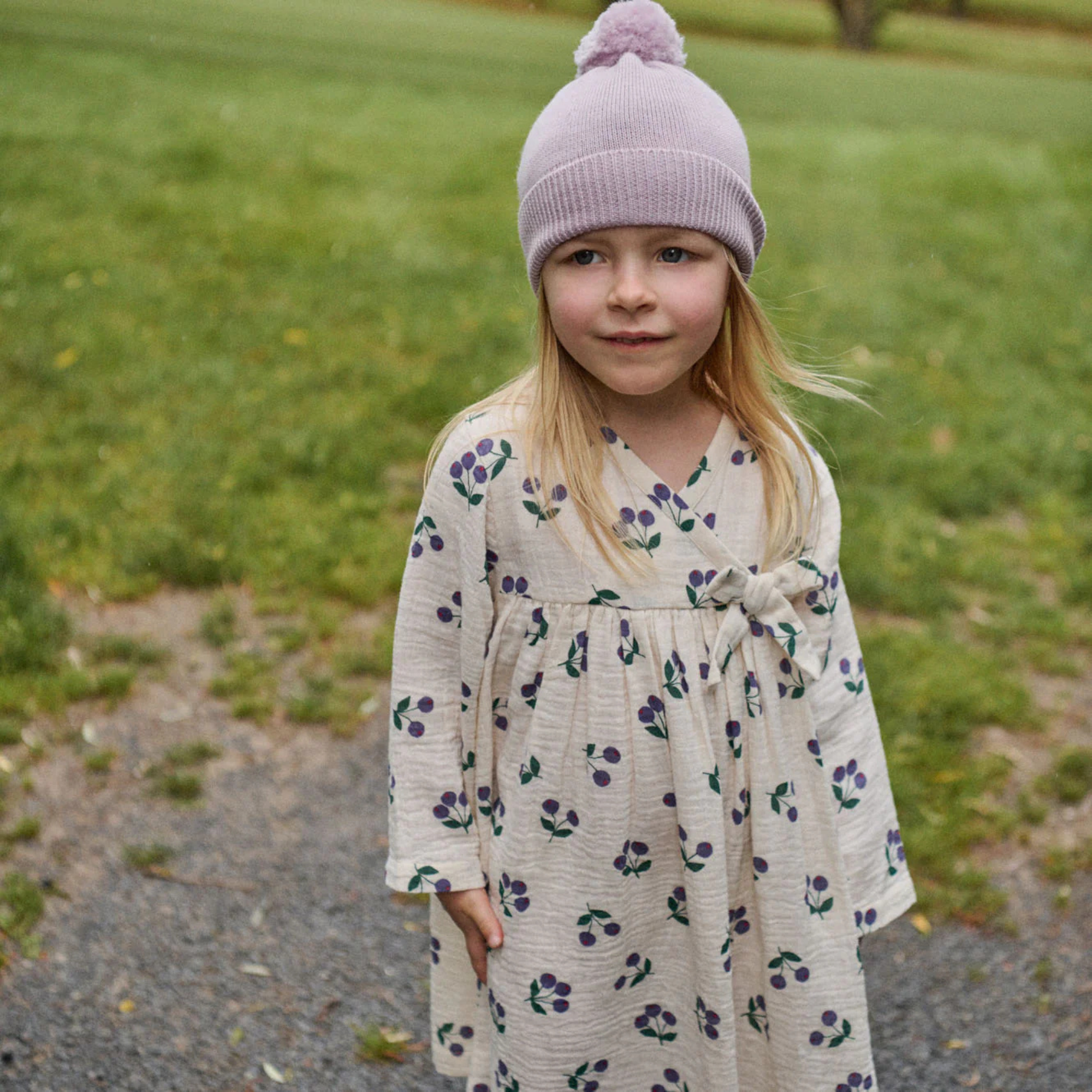 Nature Baby Mabel Dress - Winter Berry Natural Print