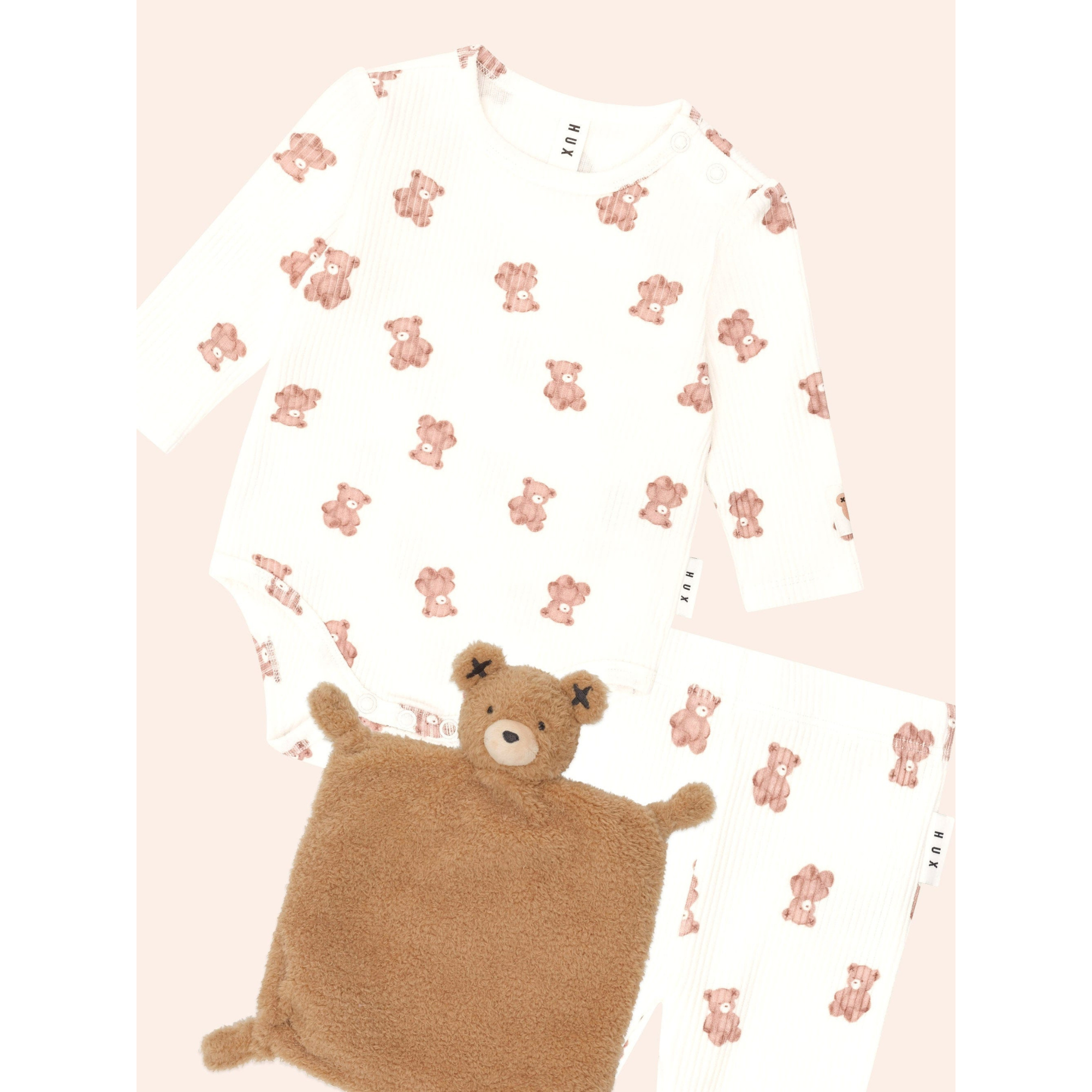 Huxbaby Beary Snuggly 3pc Newborn Gift Set