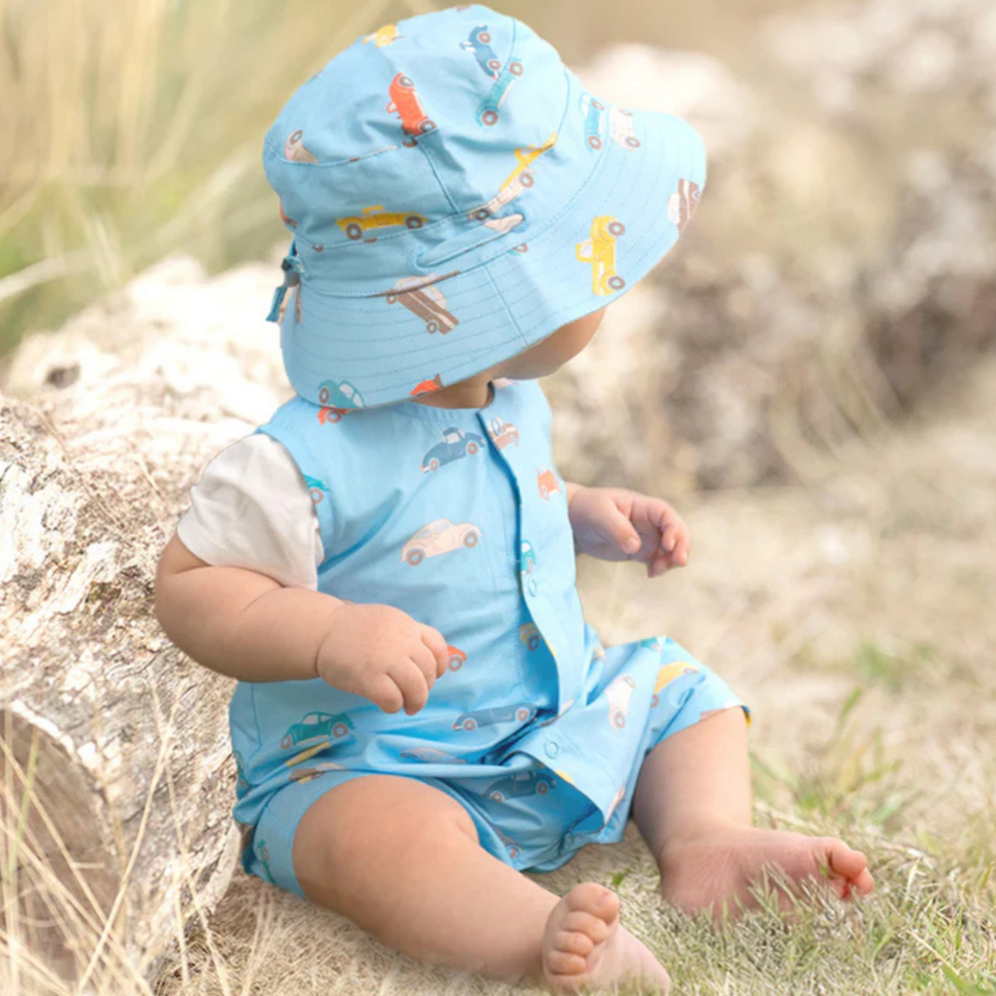 Toshi Romper Banjo - Fast Lane Cyan